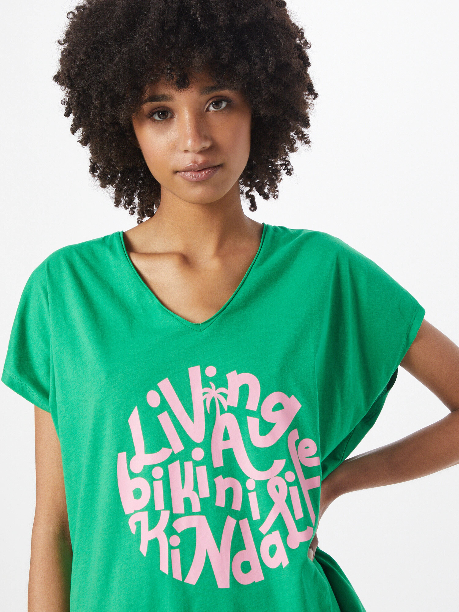 Smith&Soul Tricou verde / roz pal - Pled.ro