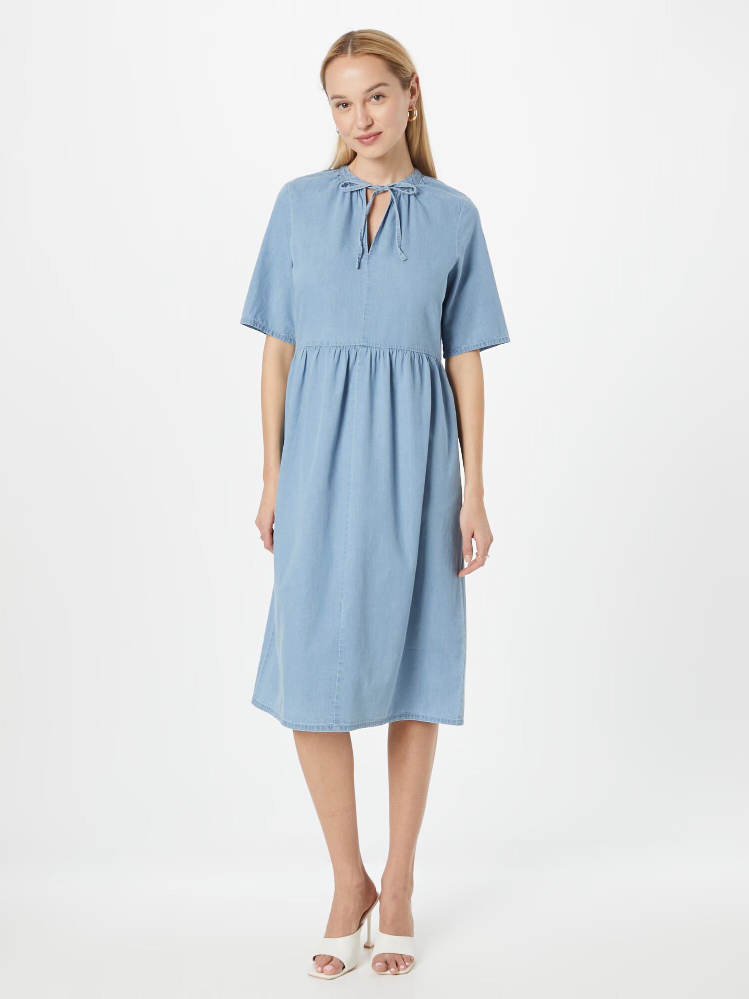 SOAKED IN LUXURY Rochie albastru denim - Pled.ro