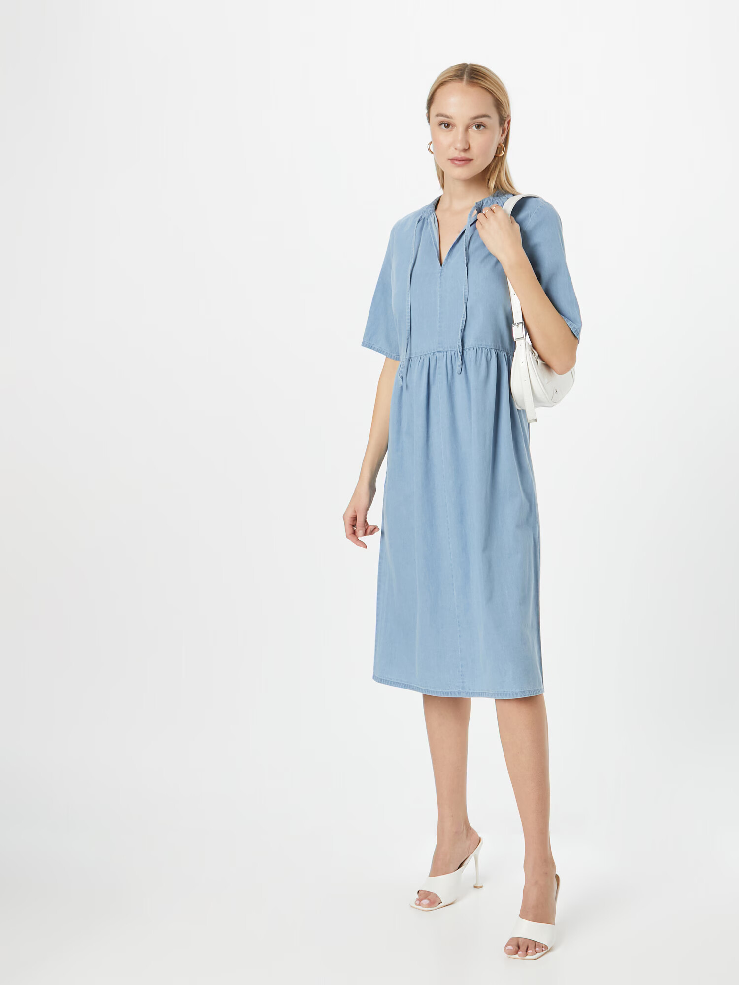 SOAKED IN LUXURY Rochie albastru denim - Pled.ro