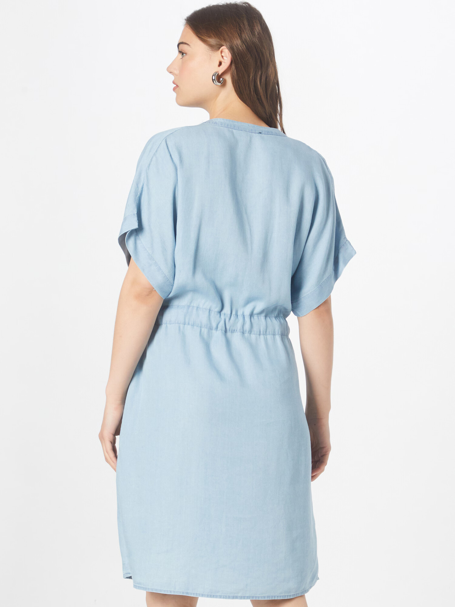 SOAKED IN LUXURY Rochie tip bluză 'Rowe' albastru denim - Pled.ro