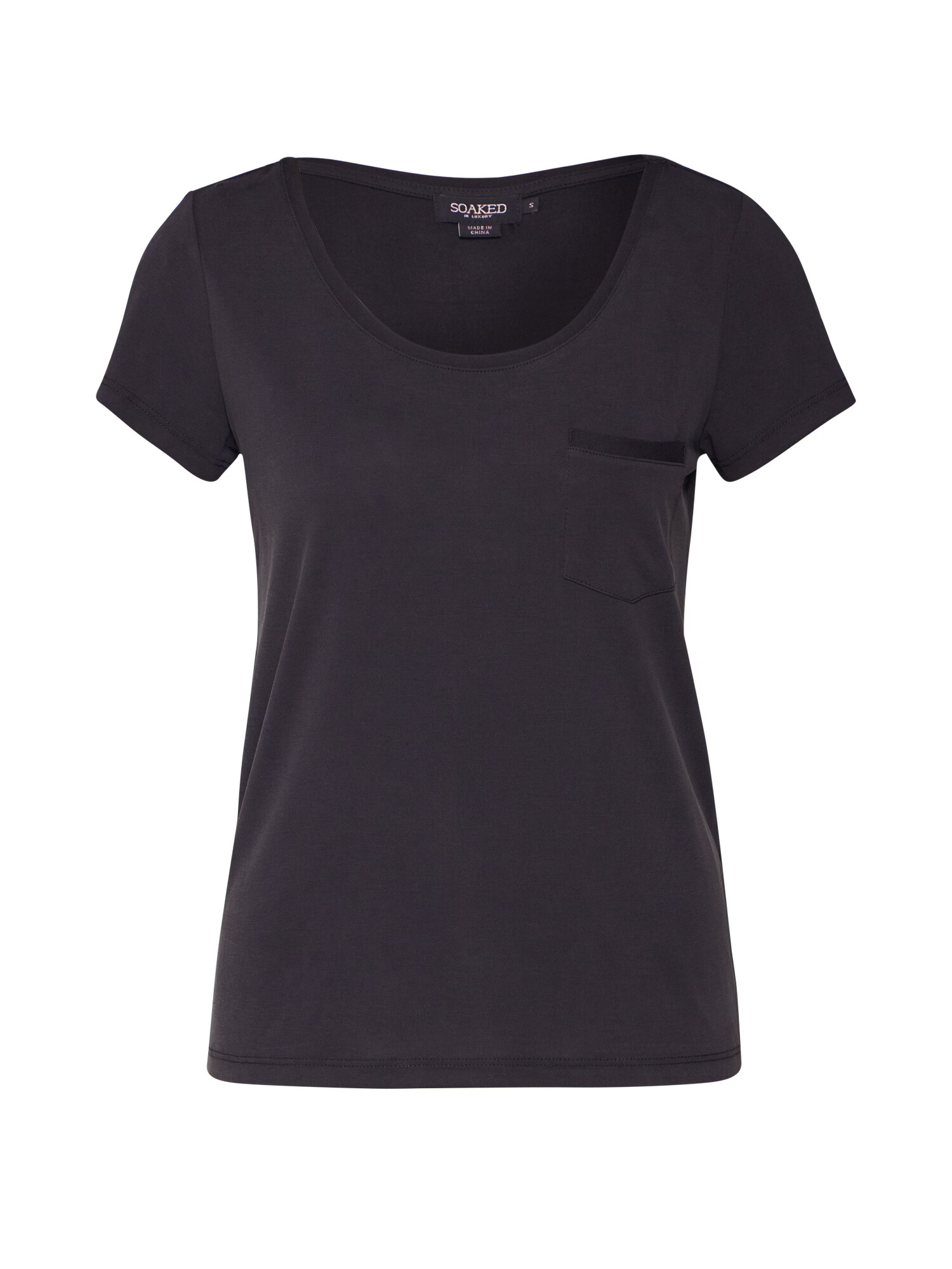 SOAKED IN LUXURY Tricou 'Columbine Tee' negru - Pled.ro