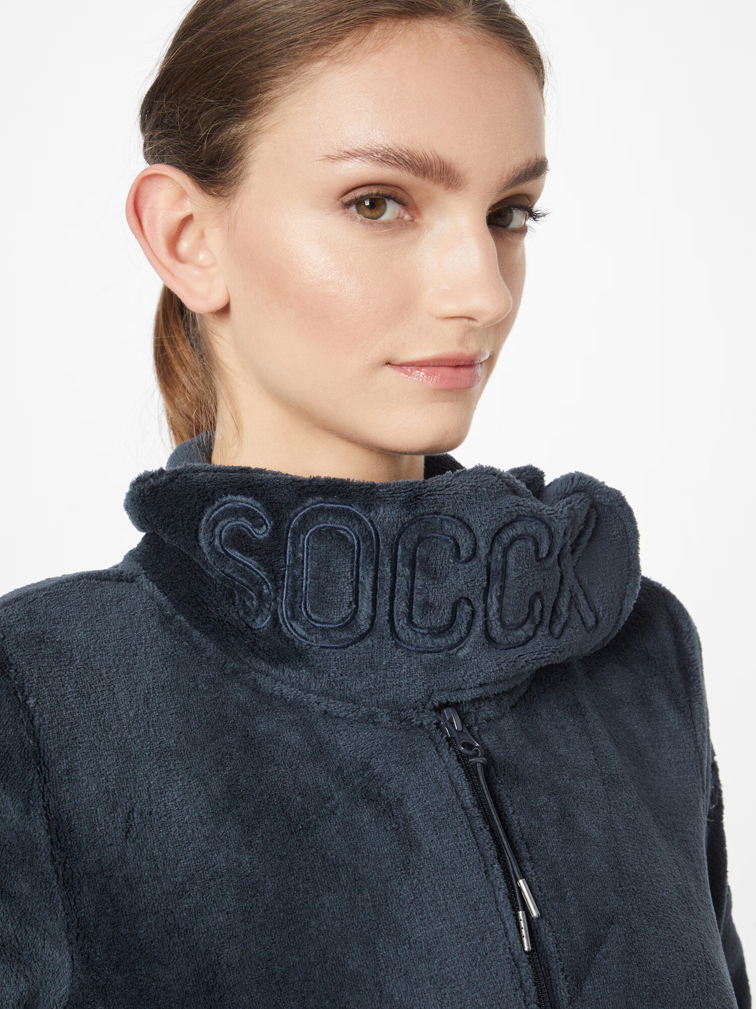 Soccx Jachetă fleece albastru marin - Pled.ro