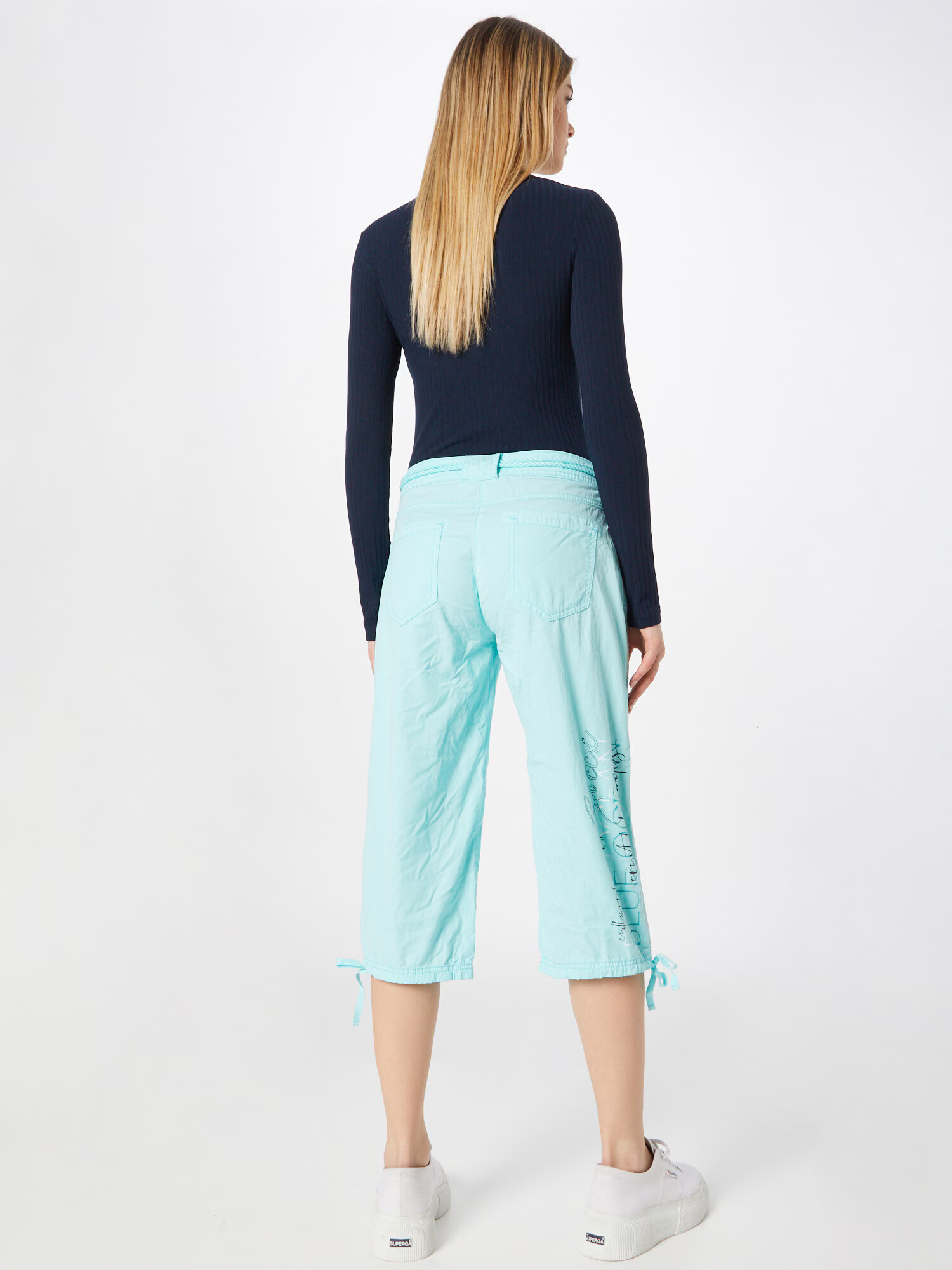 Soccx Pantaloni bleumarin / albastru aqua / maro / alb - Pled.ro