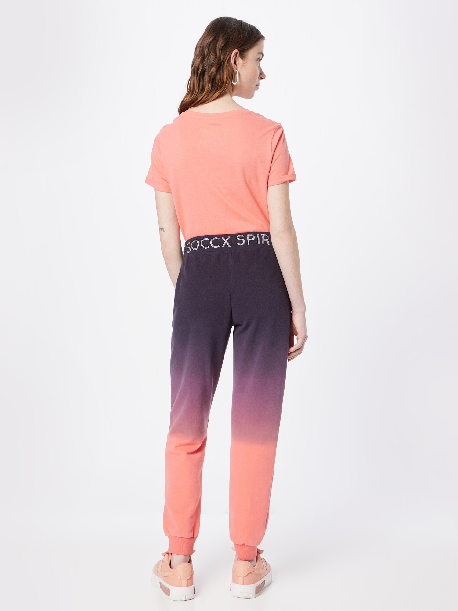 Soccx Pantaloni bleumarin / corai / alb - Pled.ro