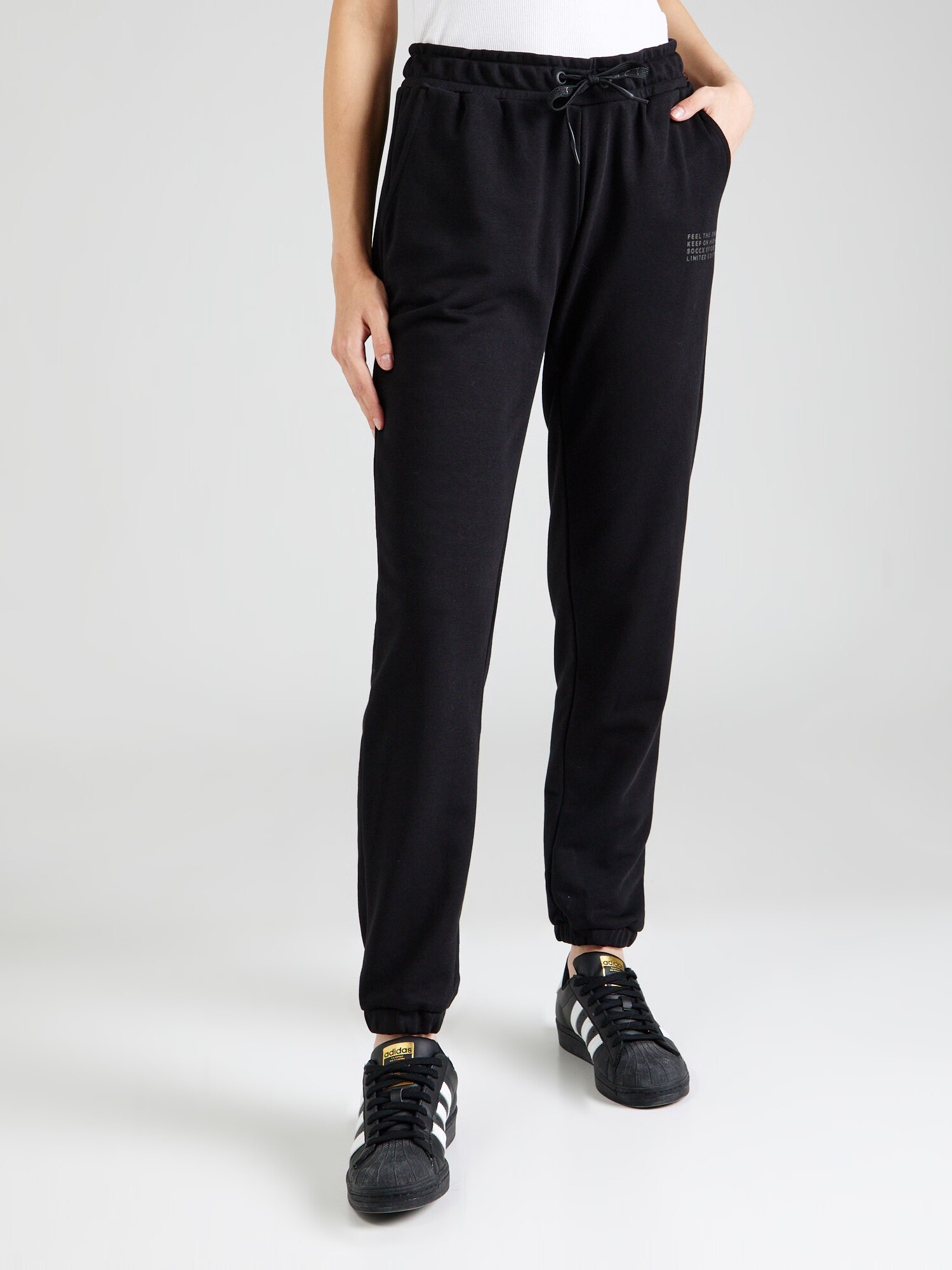 Soccx Pantaloni gri / negru - Pled.ro