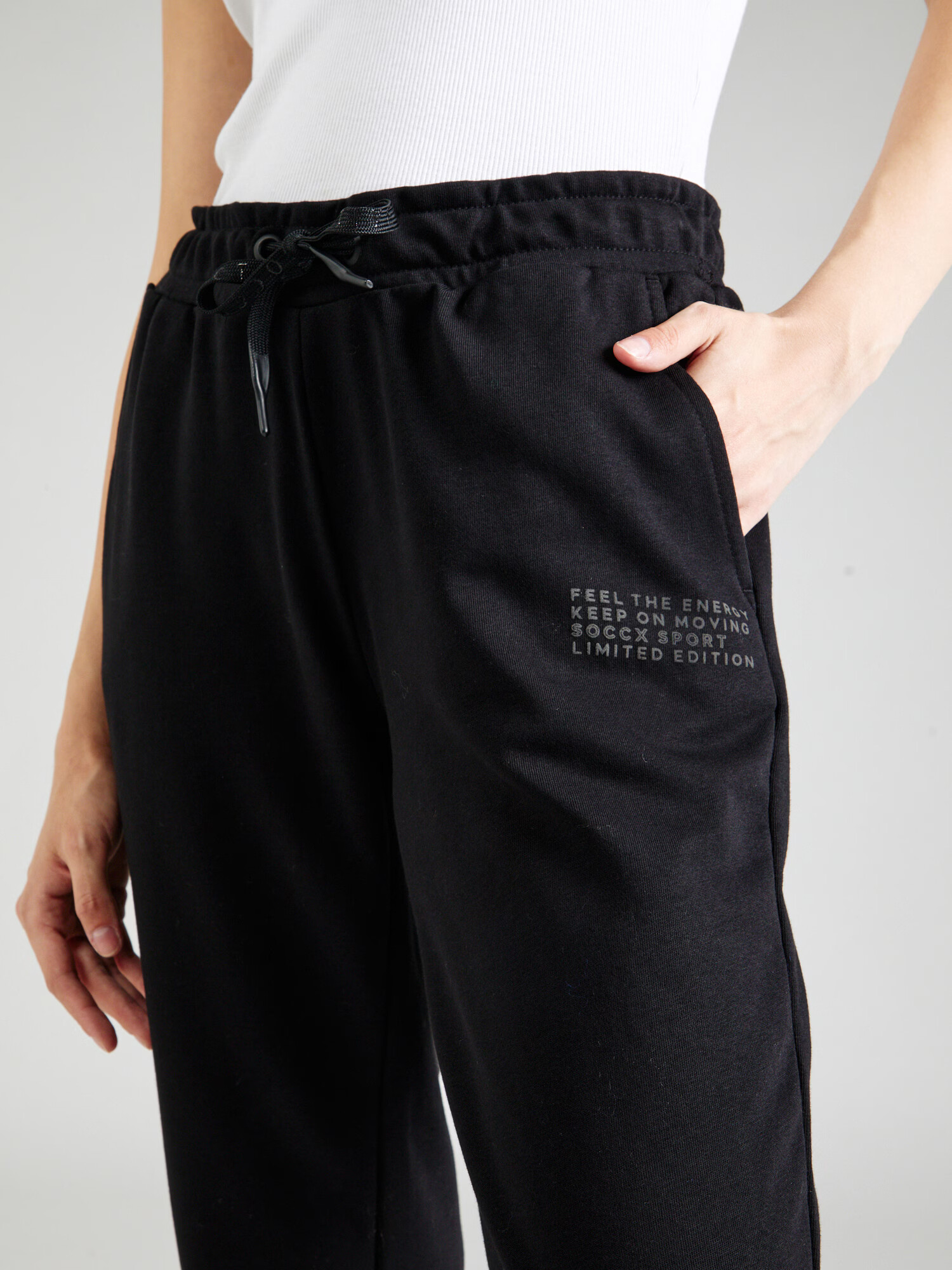 Soccx Pantaloni gri / negru - Pled.ro