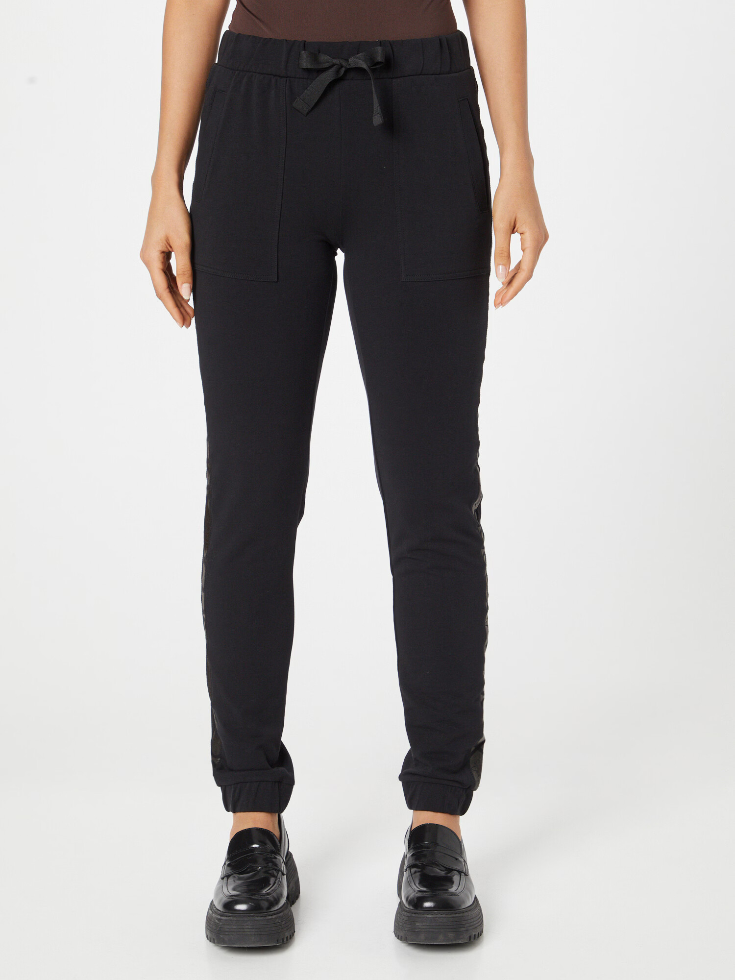 Soccx Pantaloni negru / argintiu - Pled.ro