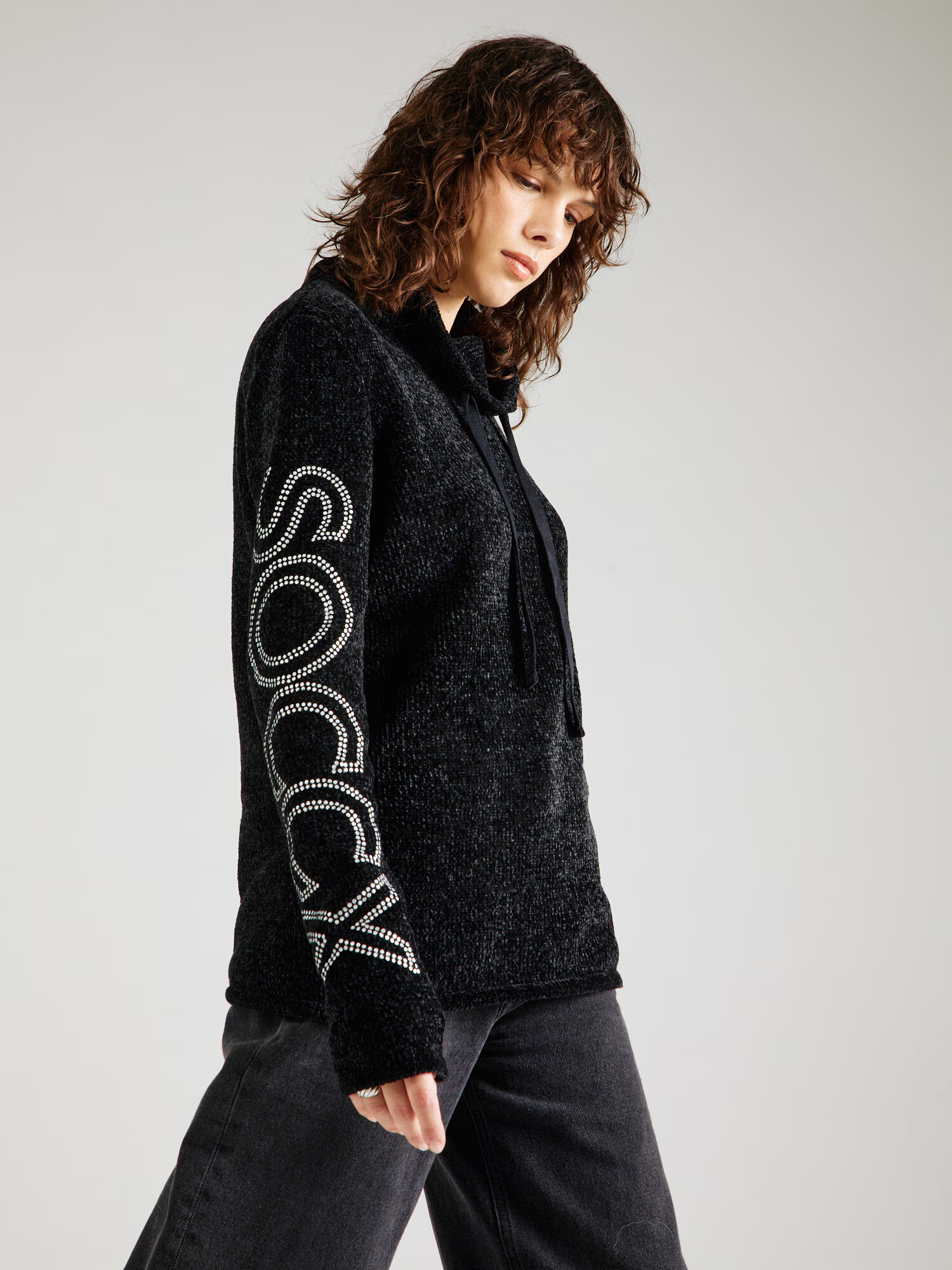 Soccx Pulover negru / alb - Pled.ro