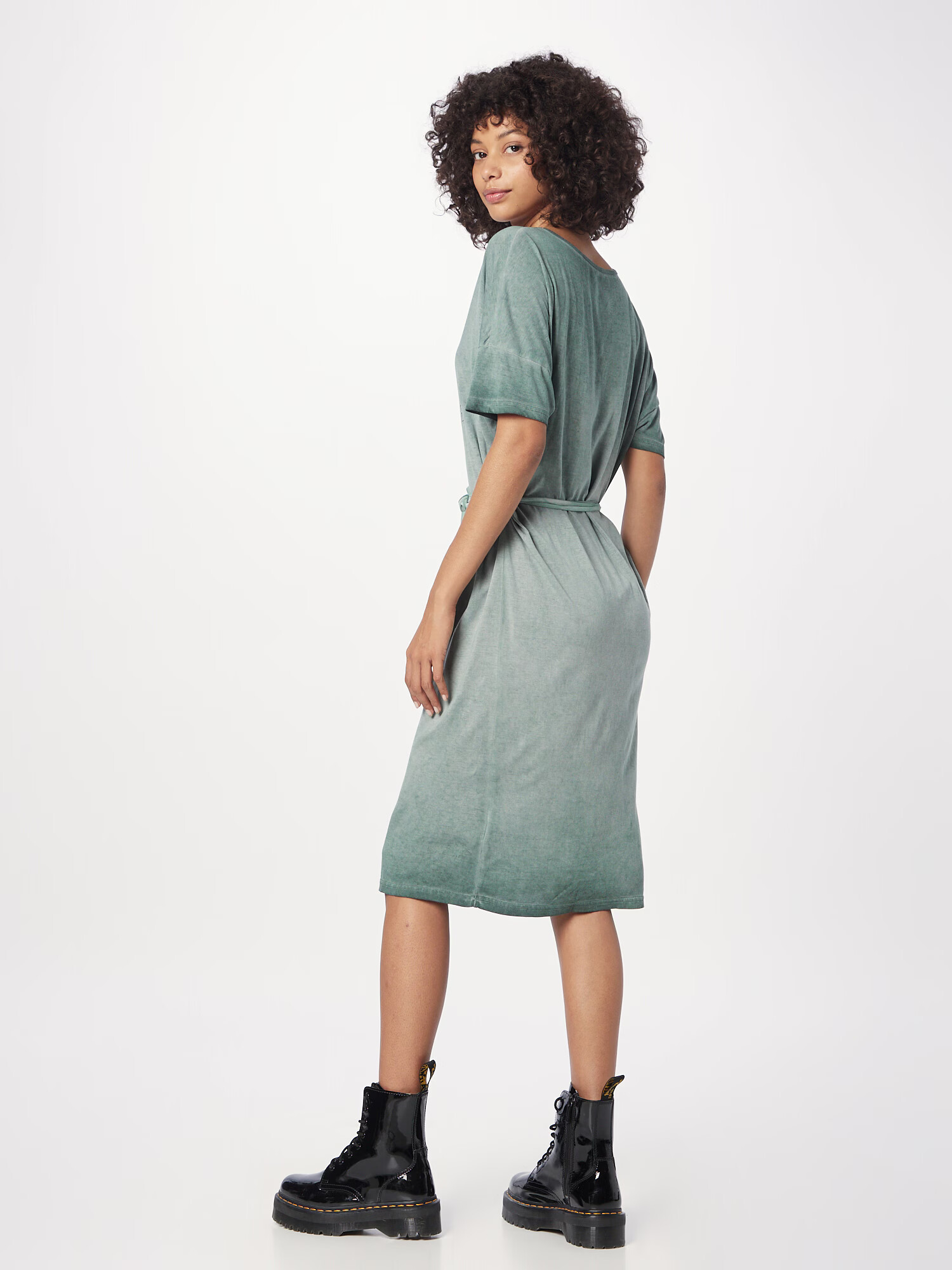 Soccx Rochie gri argintiu / verde smarald / verde pin / verde pastel - Pled.ro