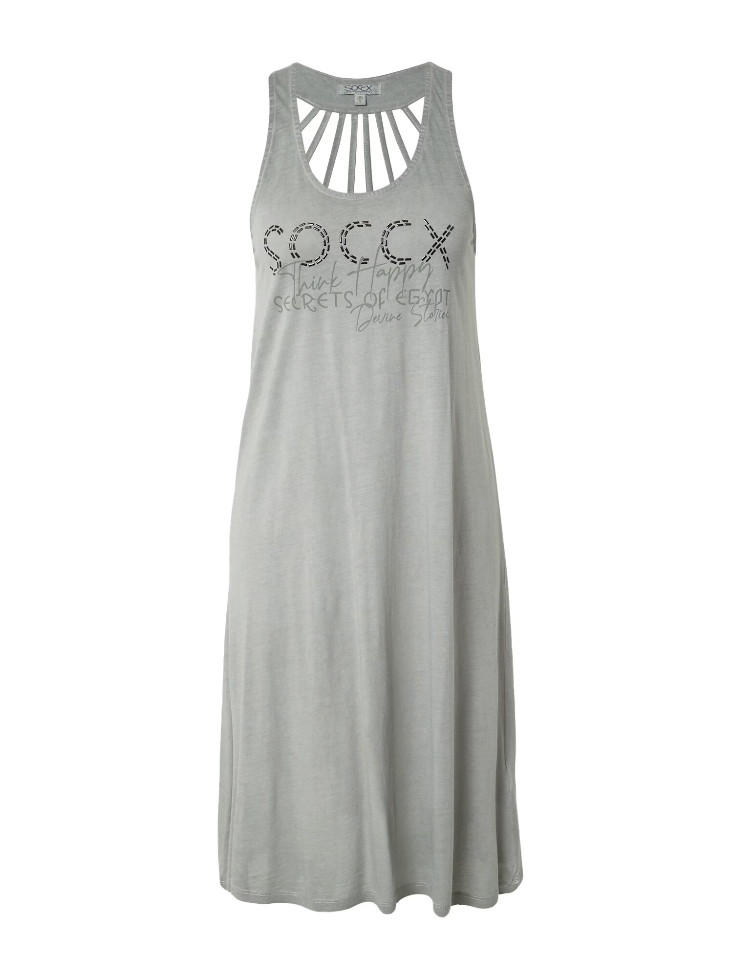 Soccx Rochie gri / negru - Pled.ro