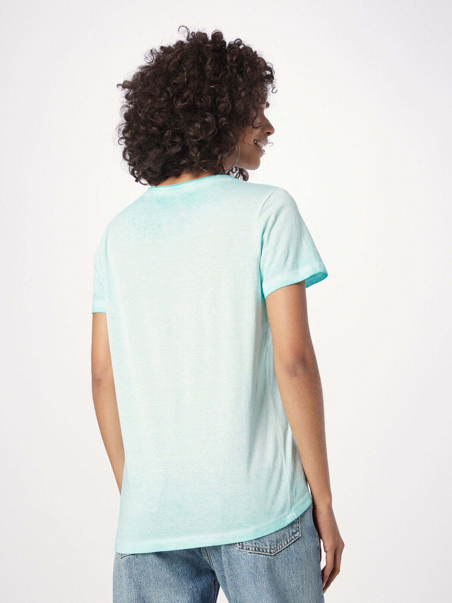 Soccx Tricou albastru aqua / negru - Pled.ro