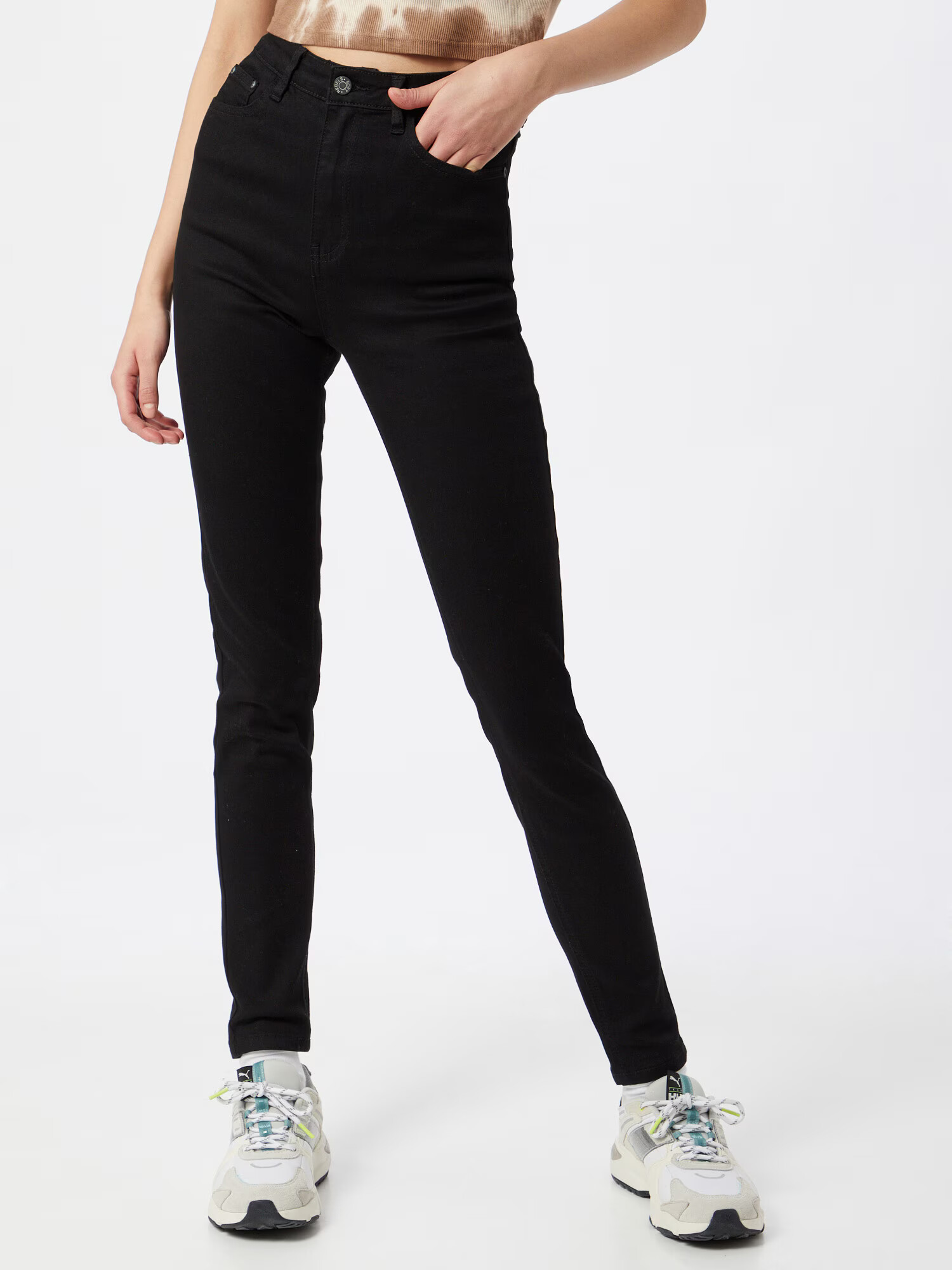 Soft Rebels Jeans negru denim - Pled.ro