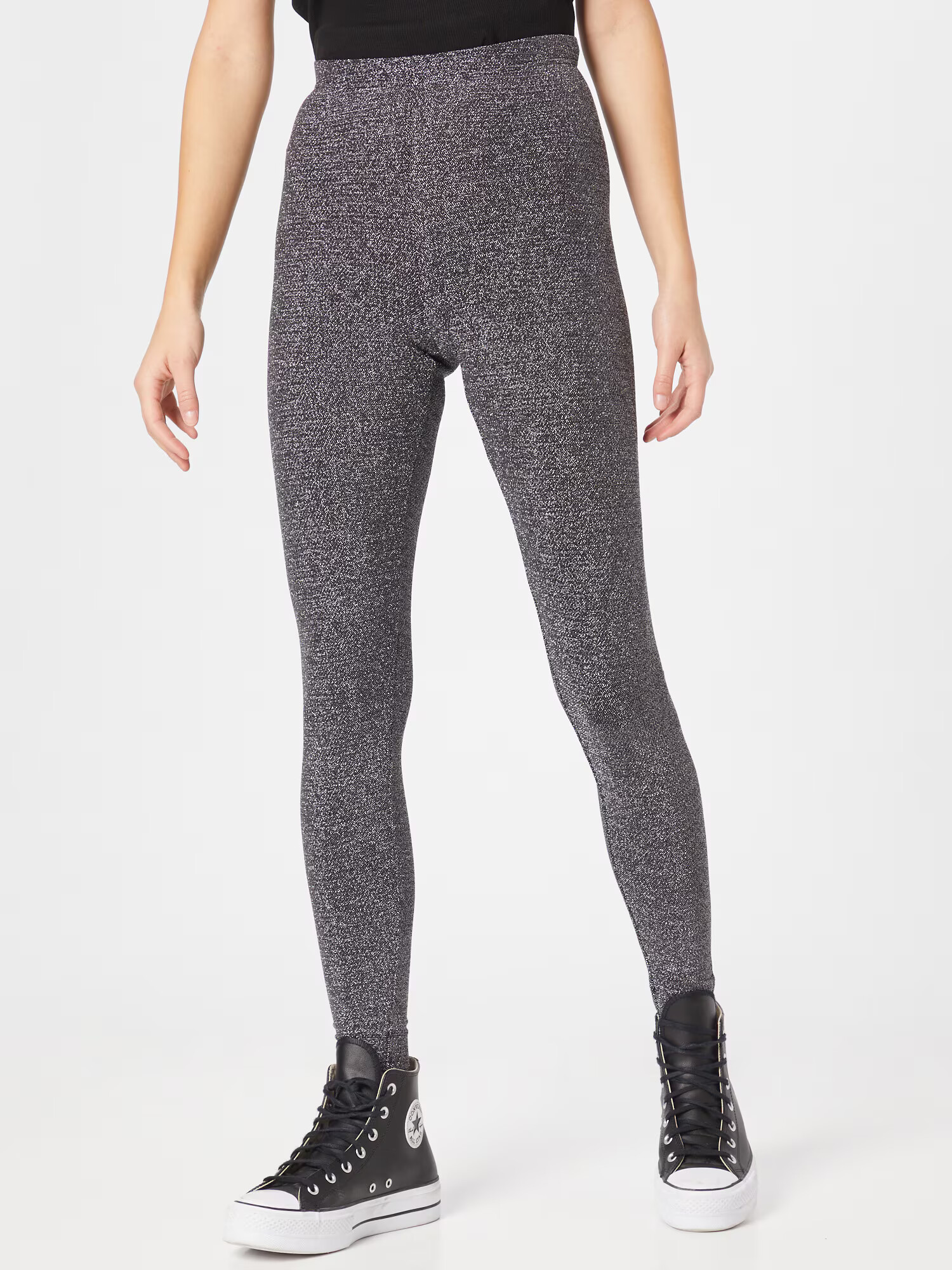 Soft Rebels Leggings 'Milda' negru / argintiu - Pled.ro