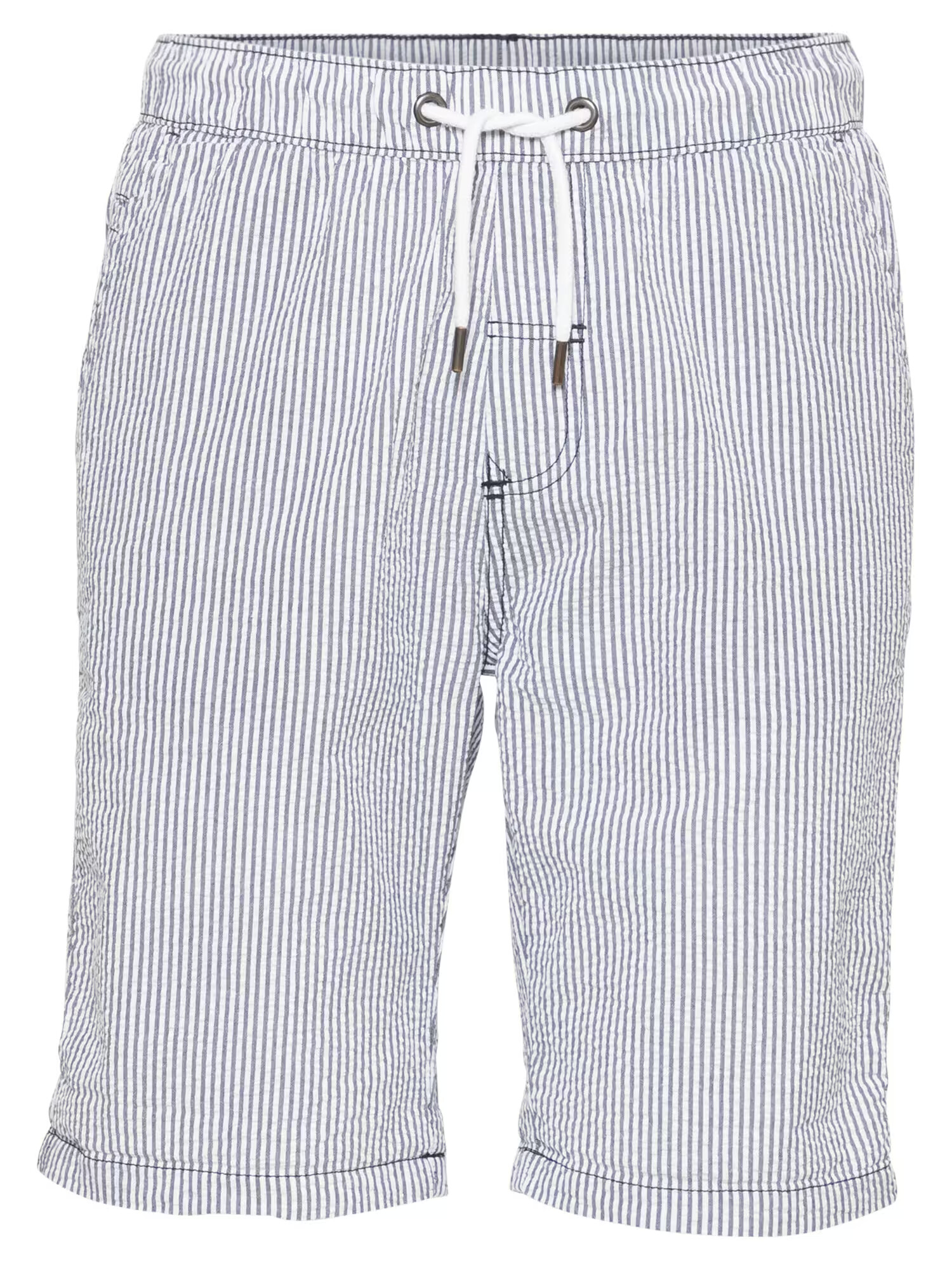 !Solid Pantaloni albastru porumbel / alb - Pled.ro