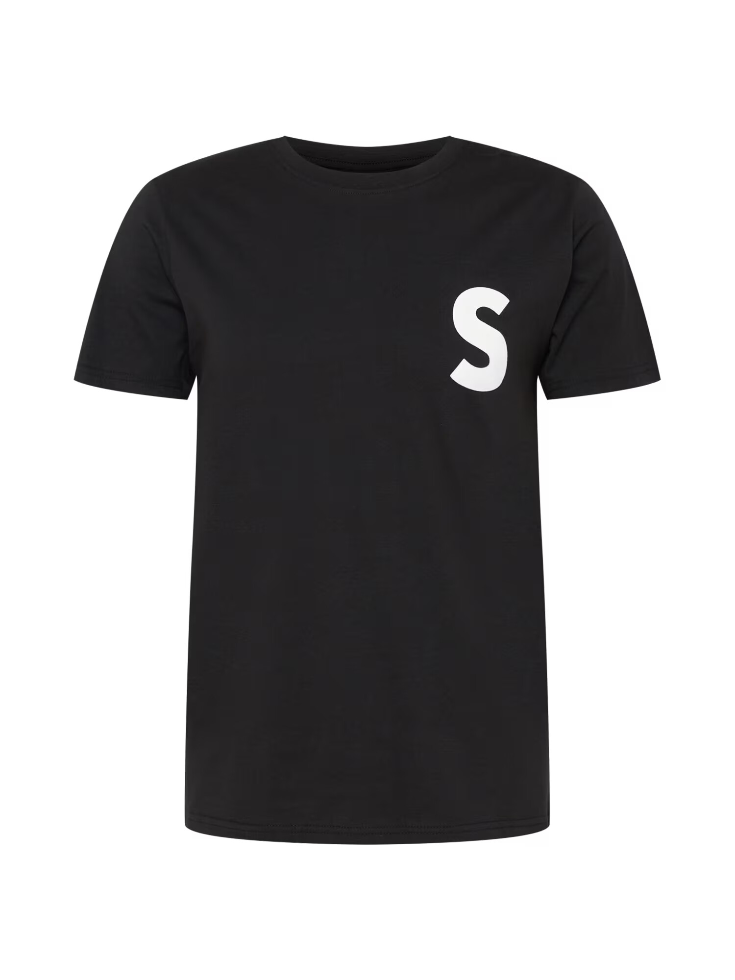 !Solid Tricou negru / alb - Pled.ro