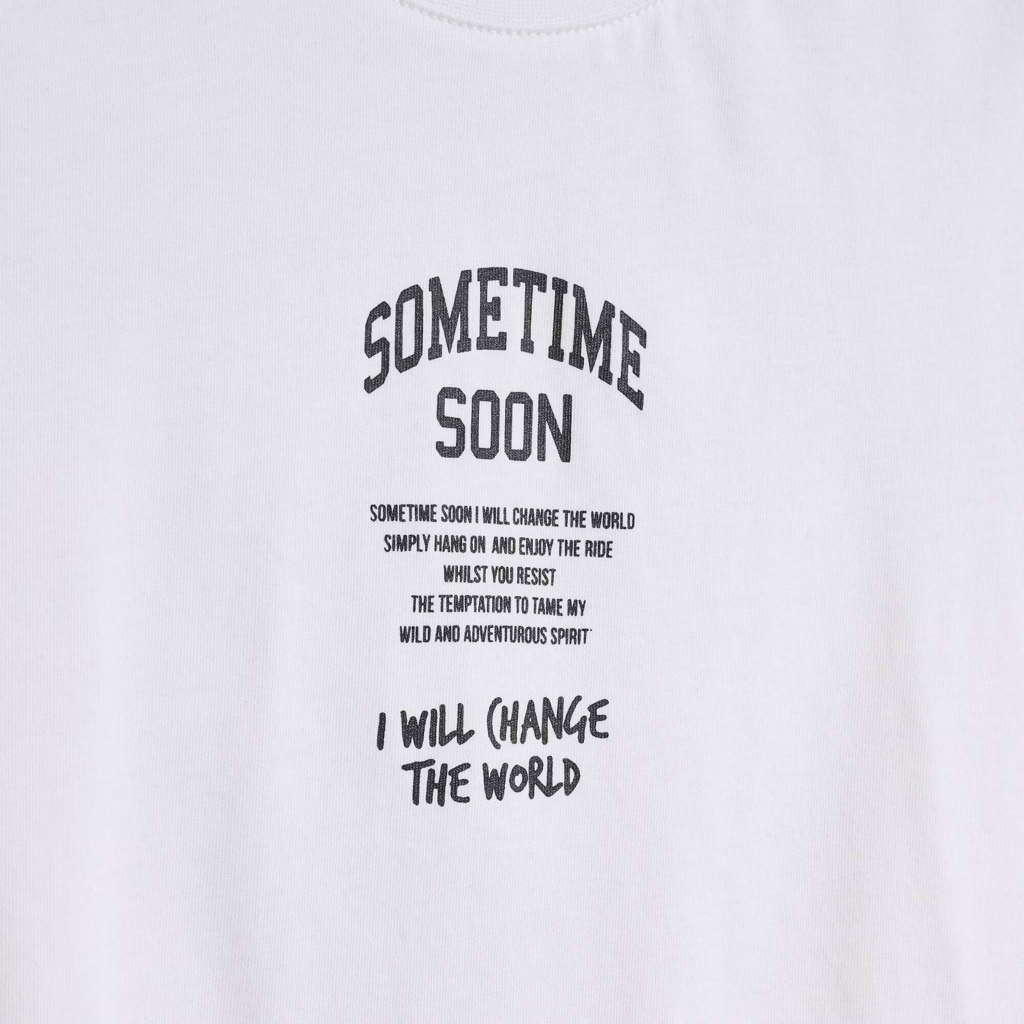 SOMETIME SOON Tricou 'Dimas' negru / alb - Pled.ro