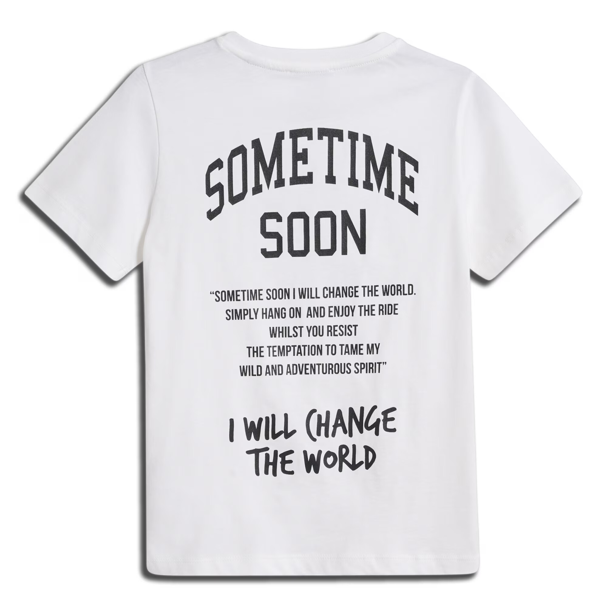 SOMETIME SOON Tricou 'Dimas' negru / alb - Pled.ro