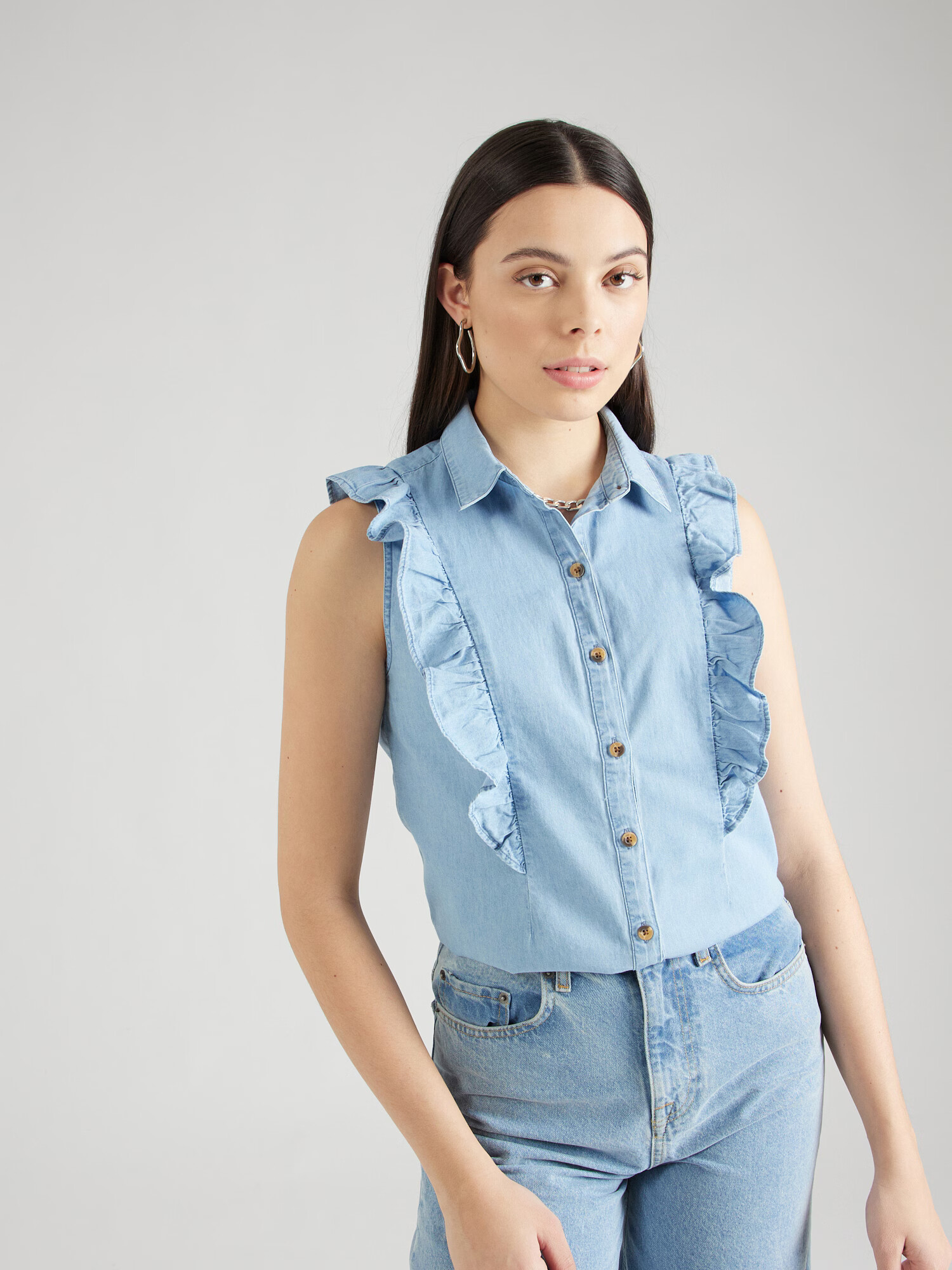 Springfield Bluză albastru denim - Pled.ro