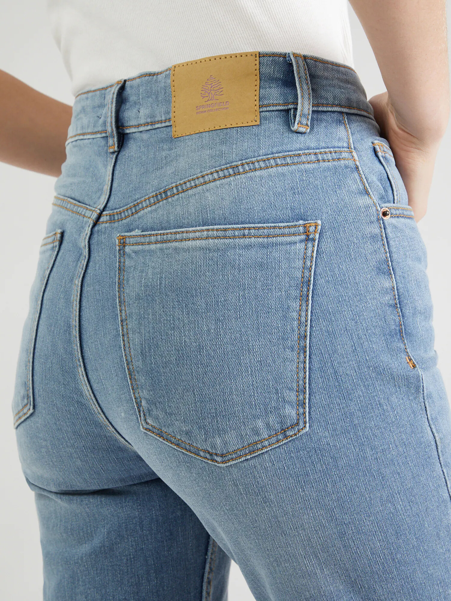 Springfield Jeans albastru - Pled.ro