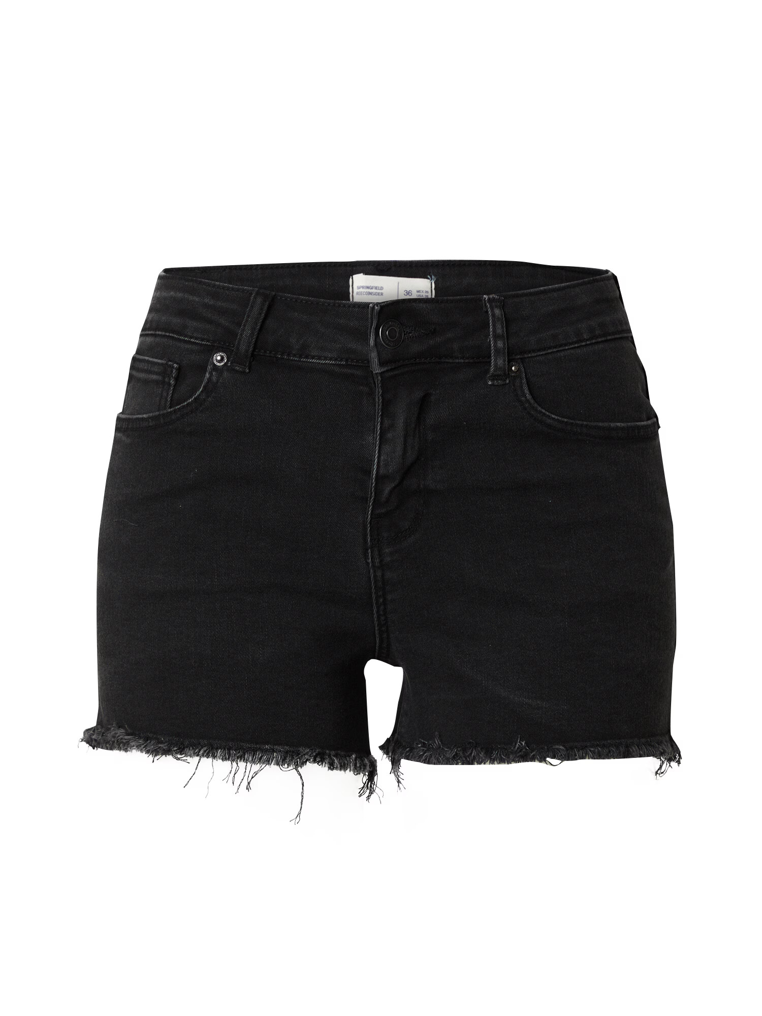 Springfield Jeans negru denim - Pled.ro