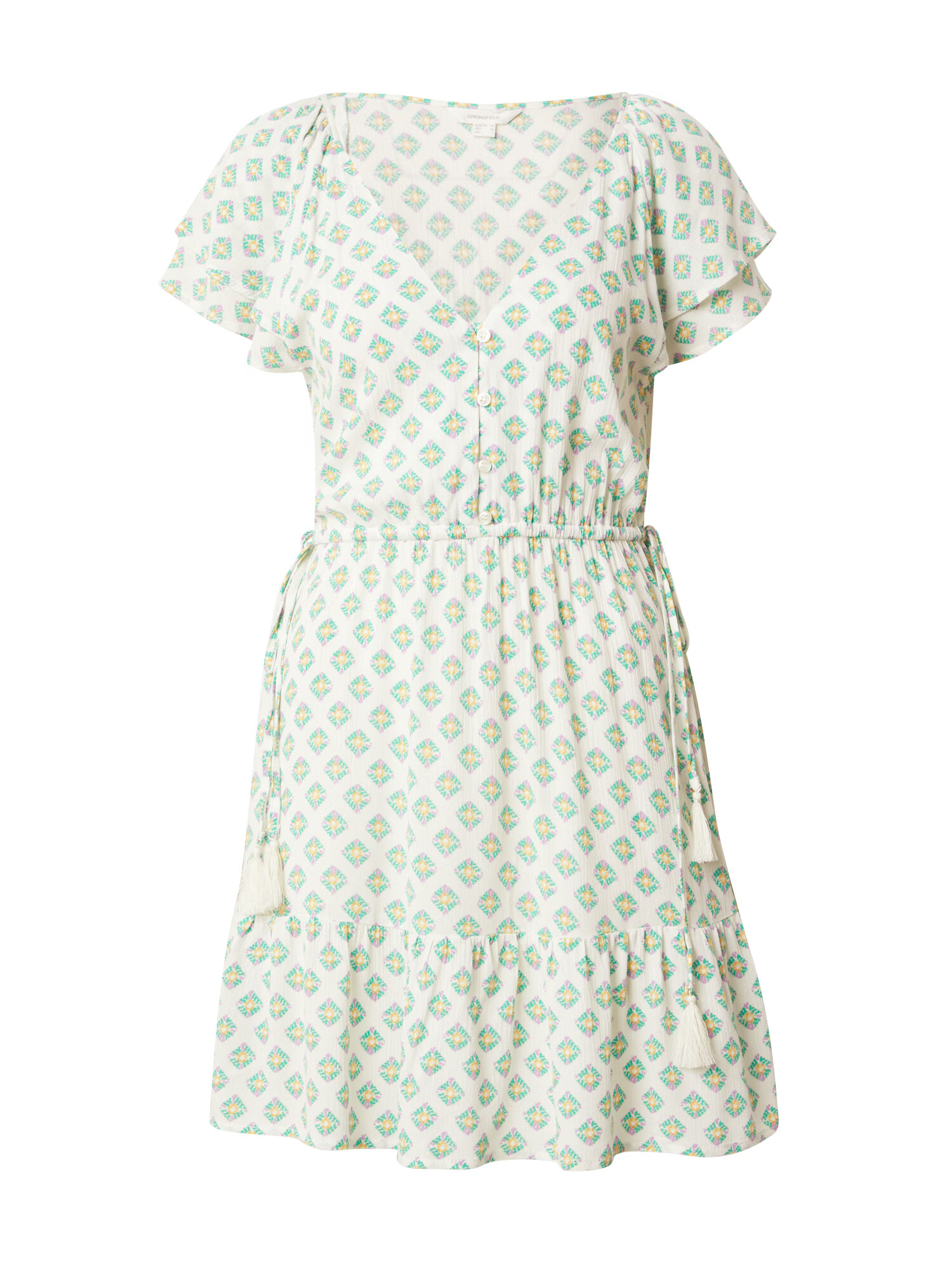 Springfield Rochie galben / galben pastel / verde / lila - Pled.ro