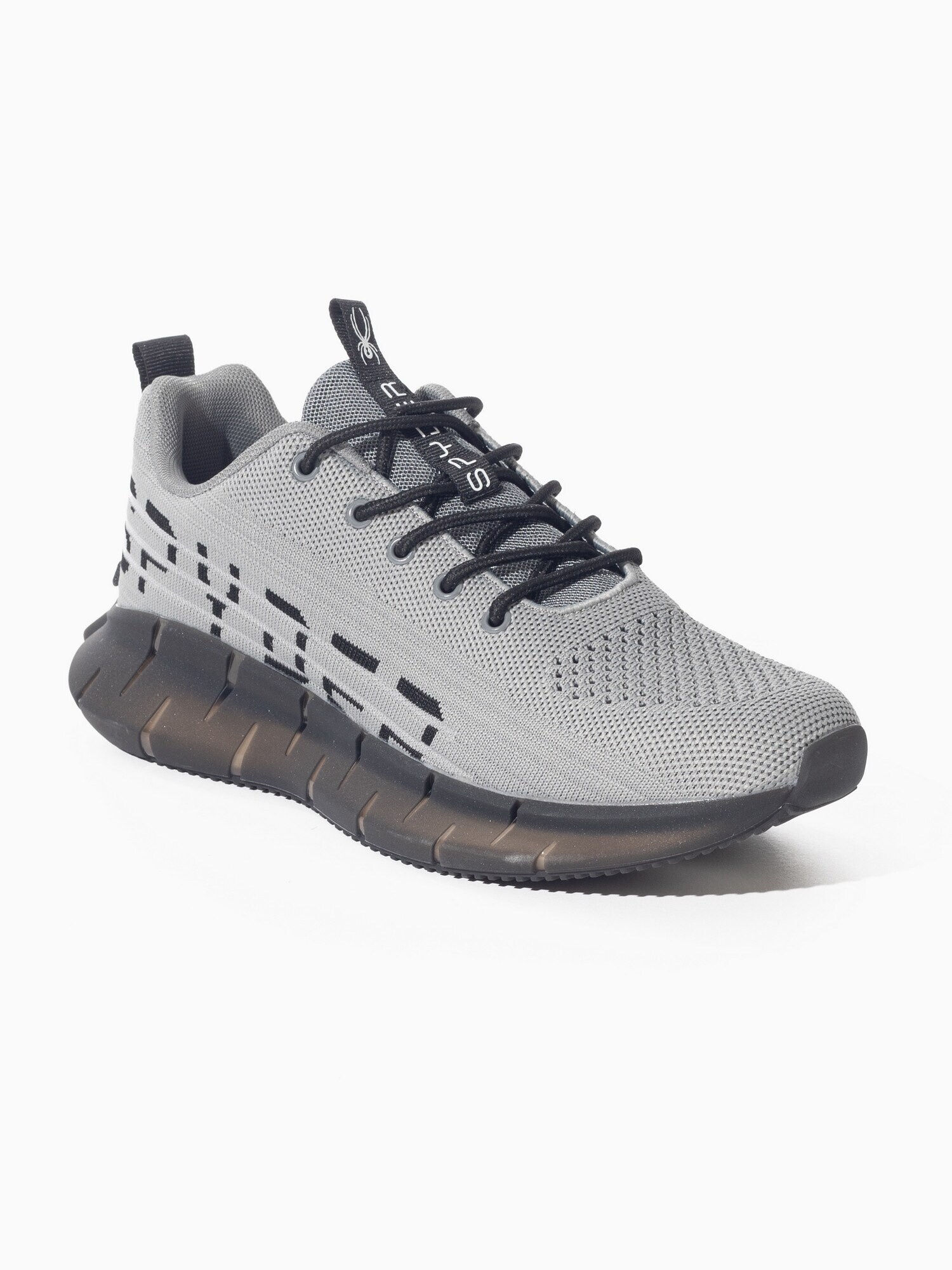 Spyder Sneaker de alergat 'Magnetic' gri / negru - Pled.ro