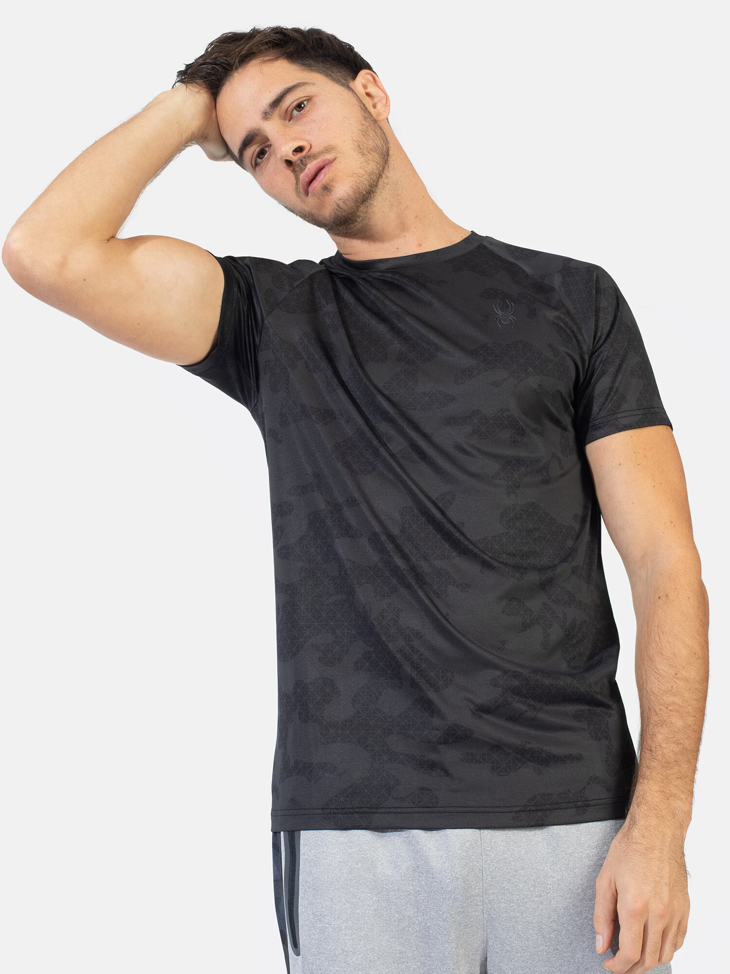 Spyder Tricou funcțional negru - Pled.ro