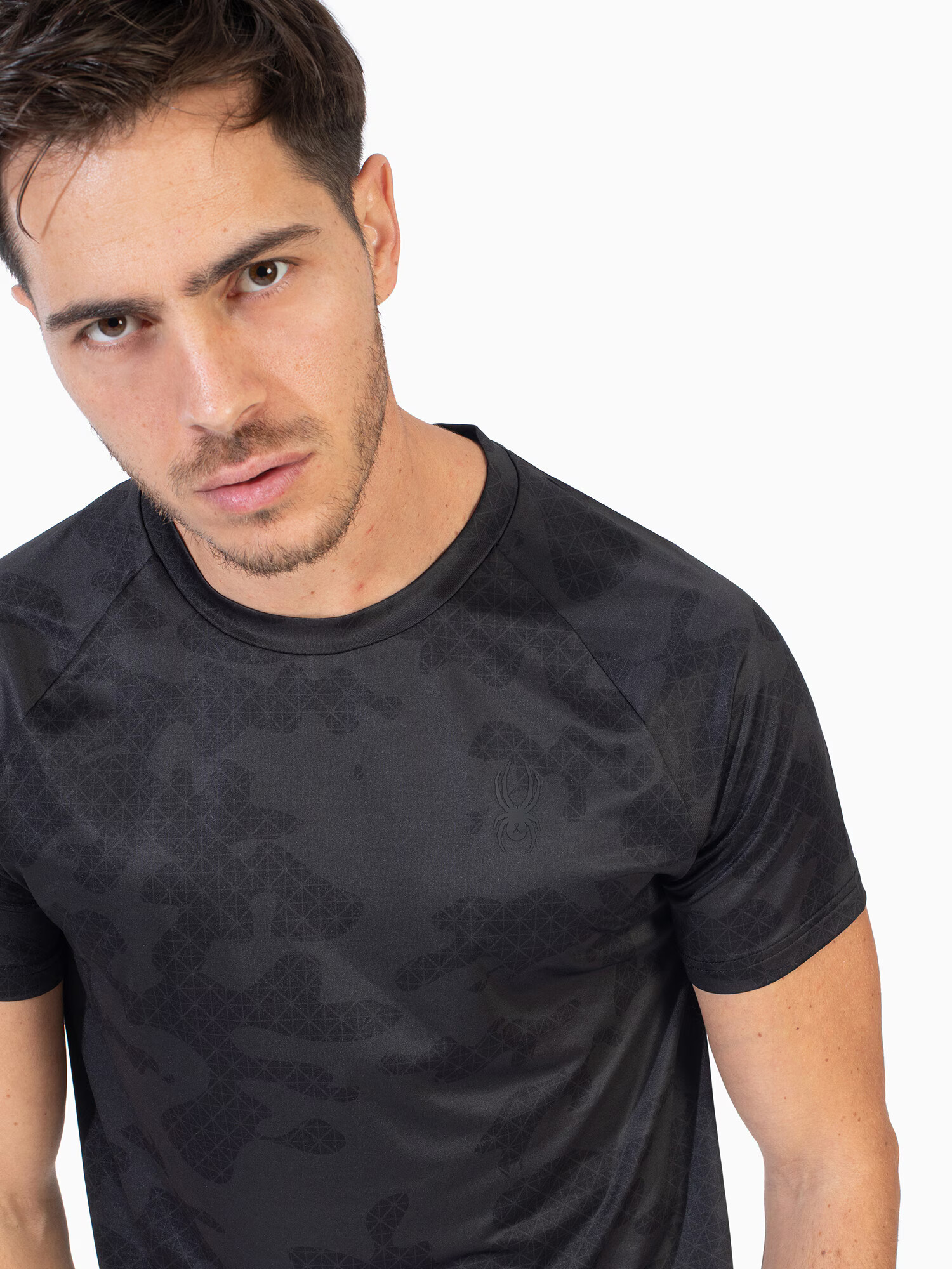 Spyder Tricou funcțional negru - Pled.ro