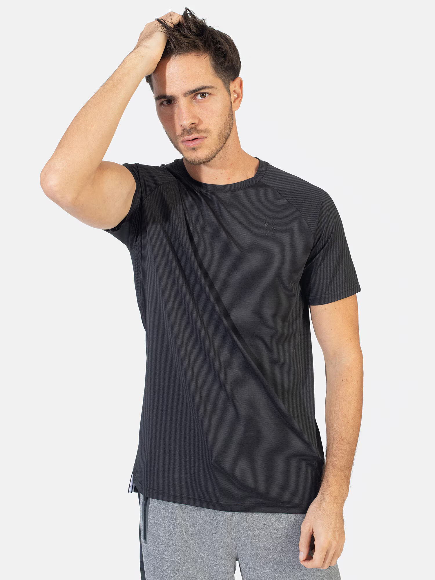 Spyder Tricou funcțional negru - Pled.ro