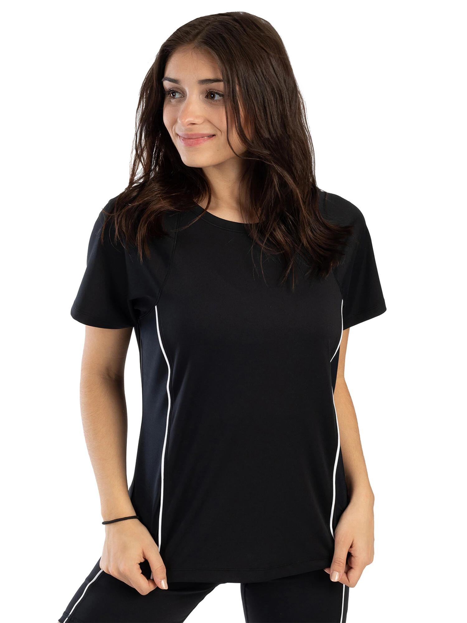 Spyder Tricou funcțional negru / alb - Pled.ro