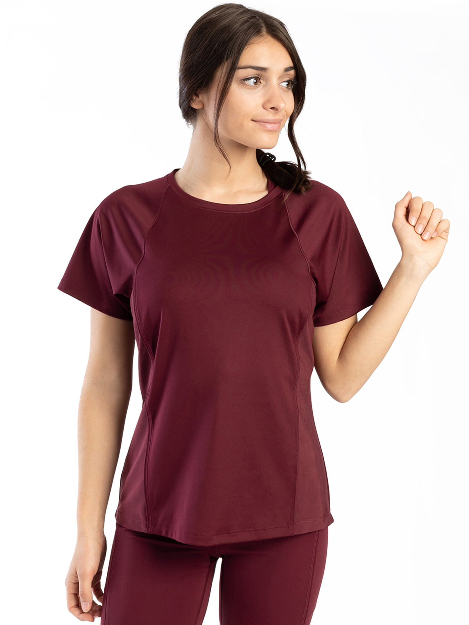 Spyder Tricou funcțional roșu bordeaux - Pled.ro