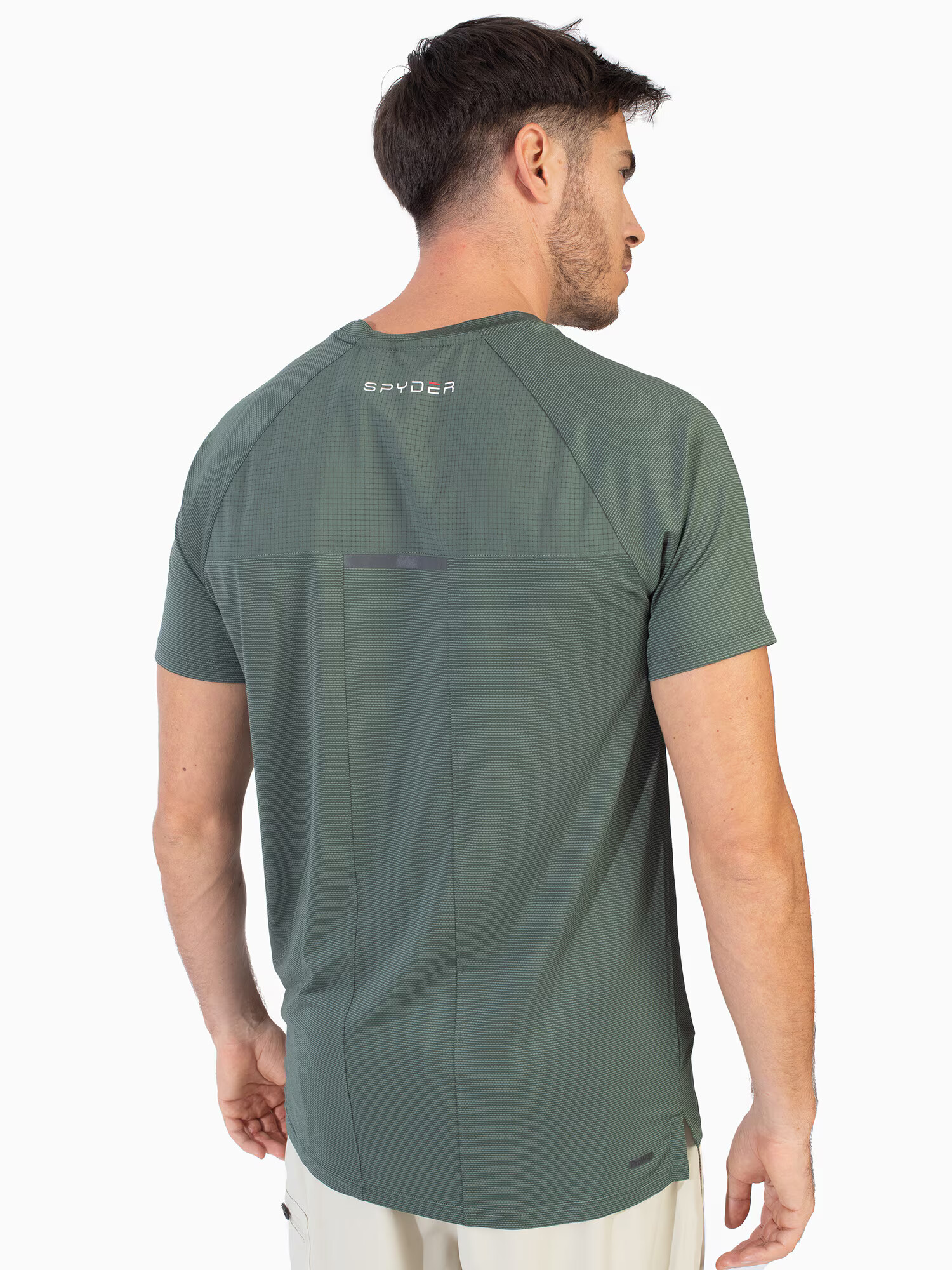 Spyder Tricou funcțional verde închis / negru - Pled.ro