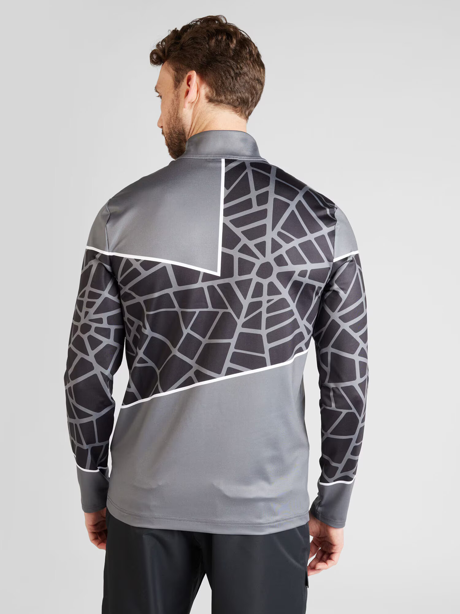 Spyder Tricou funcțional 'VITAL' gri / negru / alb - Pled.ro