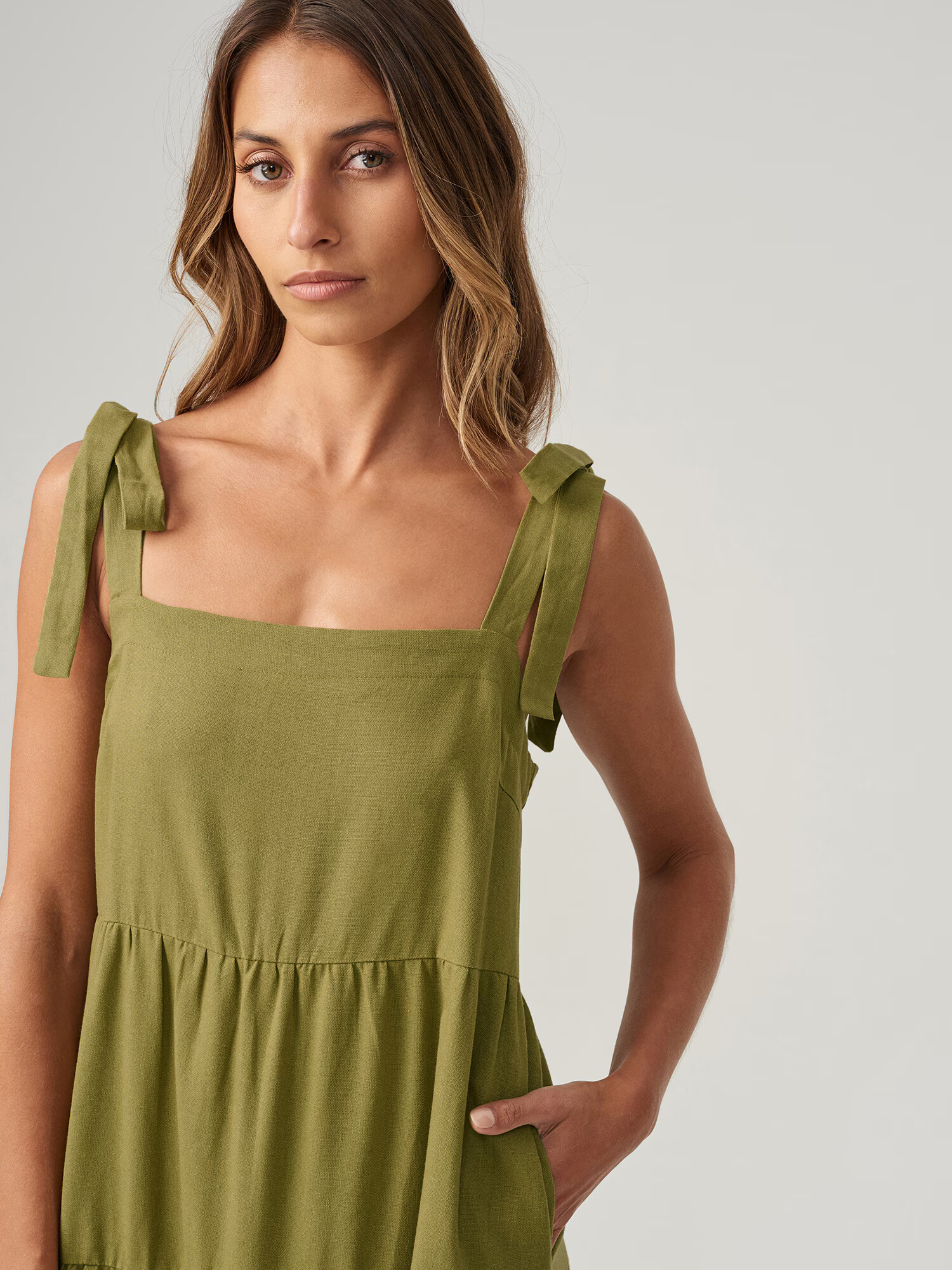 St MRLO Rochie 'LENNOX' verde - Pled.ro