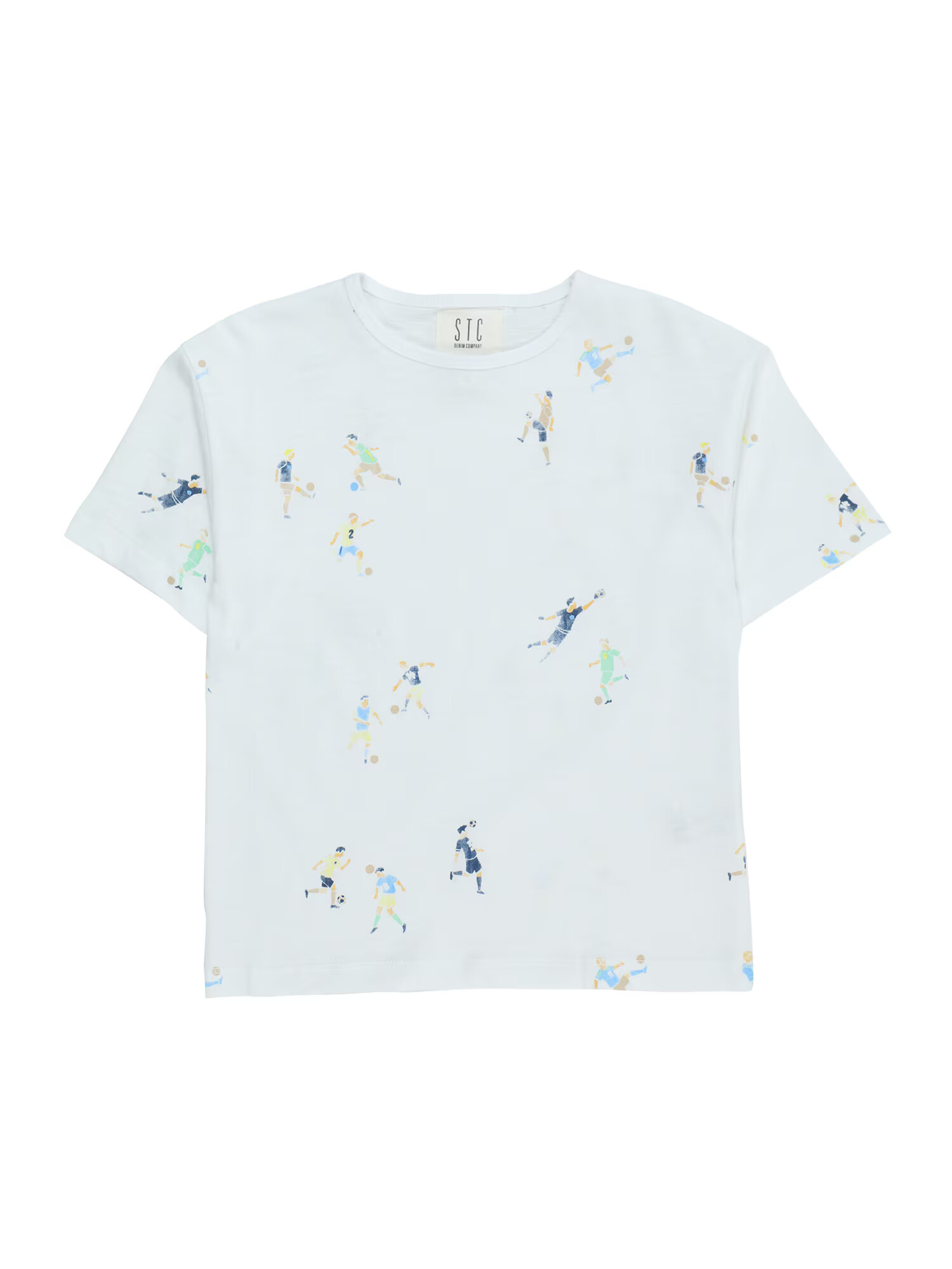 STACCATO Tricou bleumarin / maro deschis / verde deschis / alb - Pled.ro