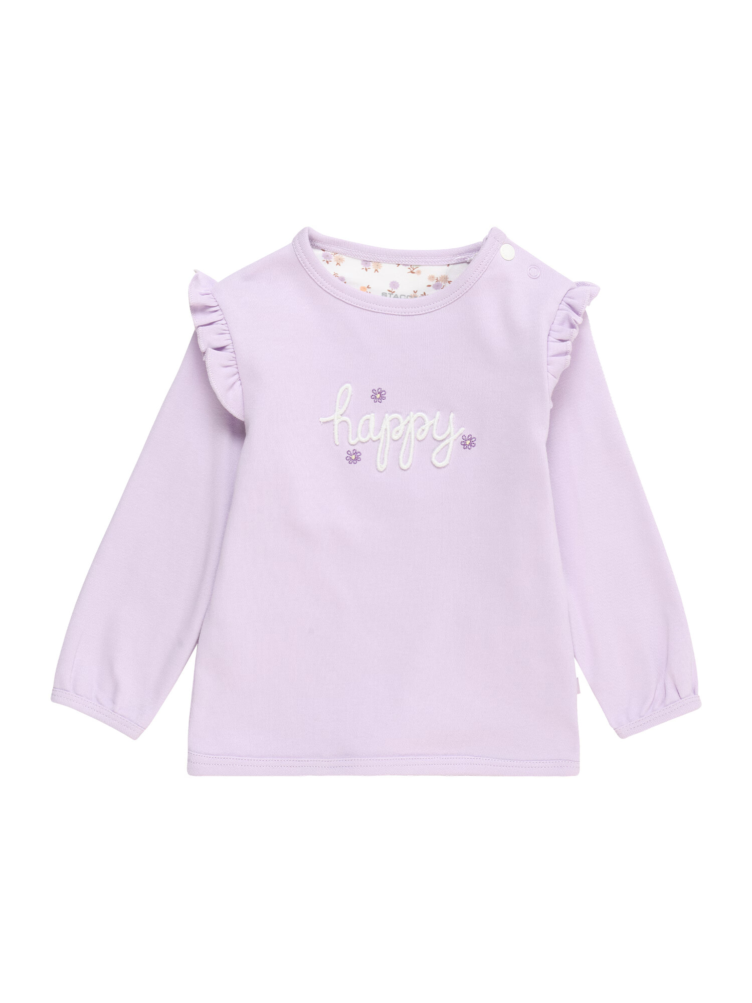 STACCATO Tricou lila / mov pastel / alb - Pled.ro