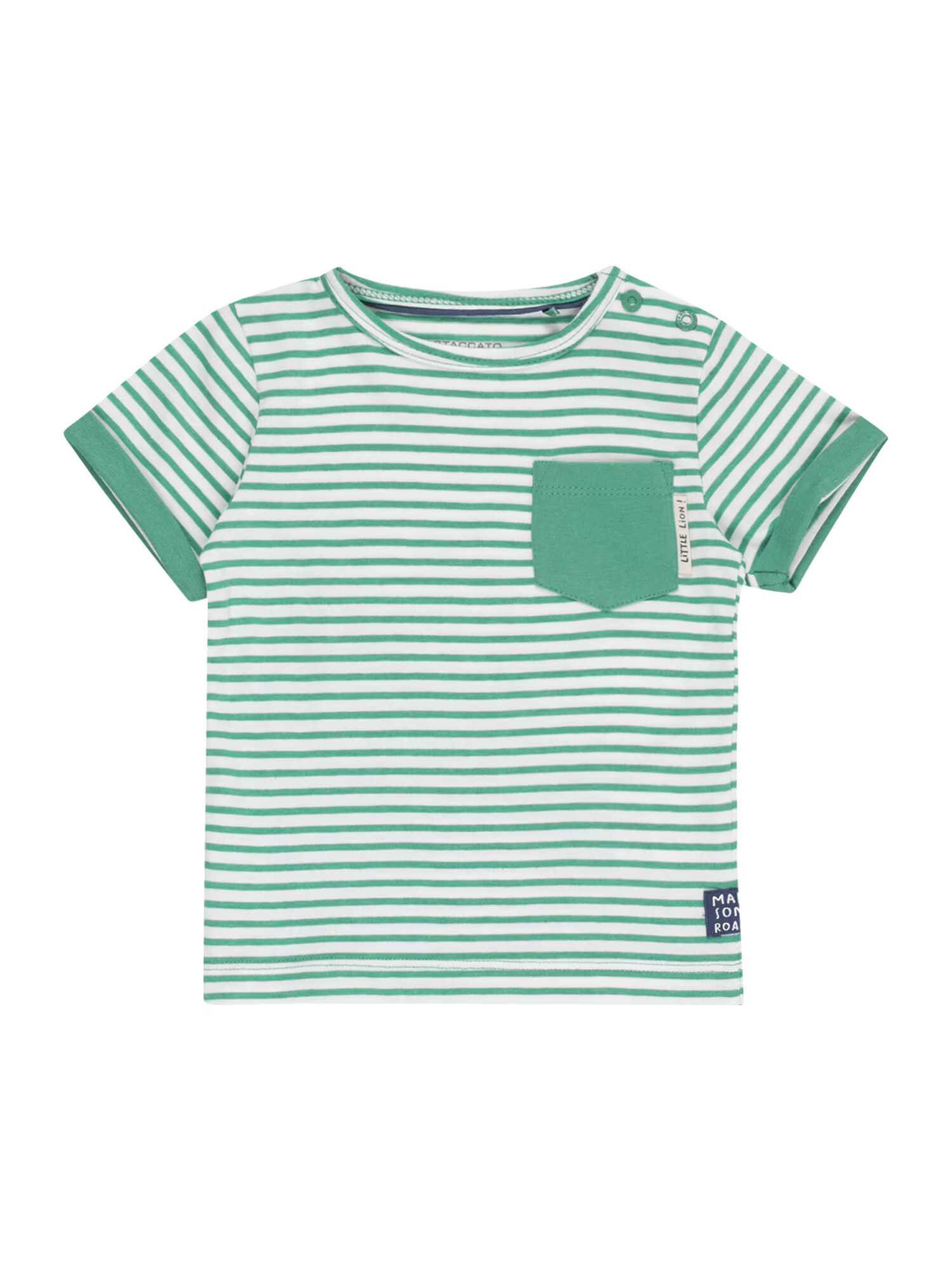 STACCATO Tricou verde / alb - Pled.ro