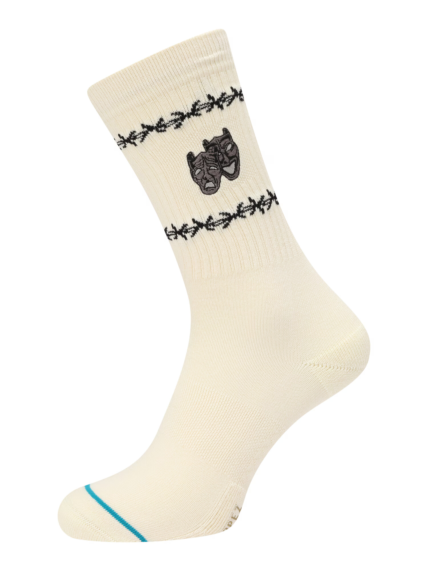 Stance Șosete sport 'LOUIE LOPEZ' cyan / negru / alb murdar - Pled.ro