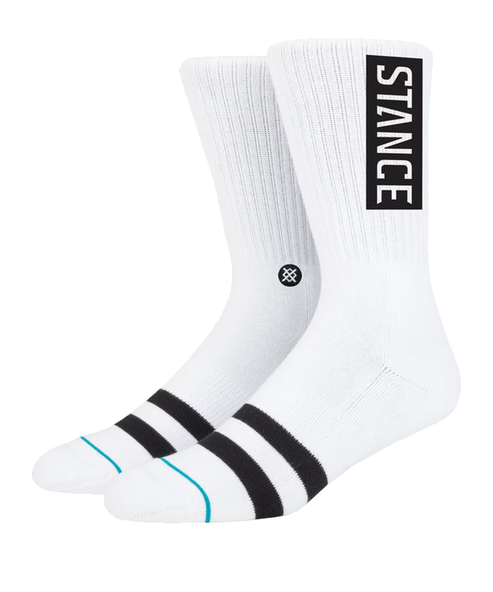 Stance Șosete sport turcoaz / negru / alb - Pled.ro