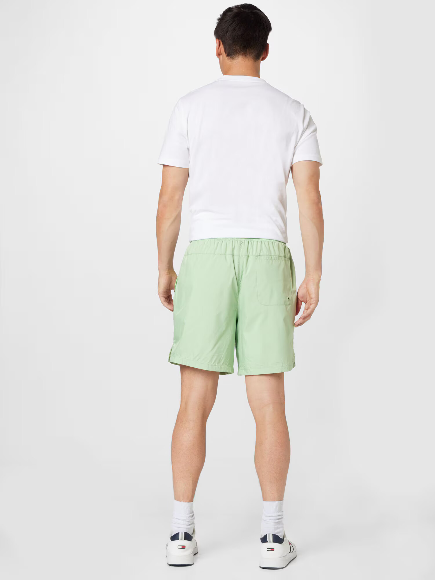 Starter Black Label Pantaloni verde pastel / alb - Pled.ro