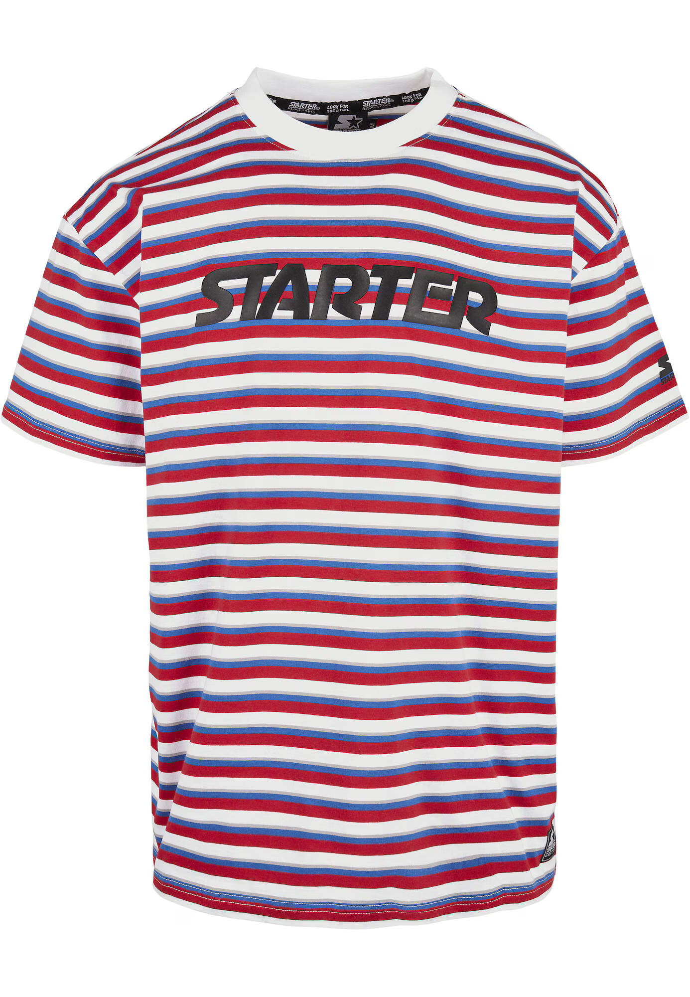 Starter Black Label Tricou albastru / gri deschis / roșu / negru / alb - Pled.ro