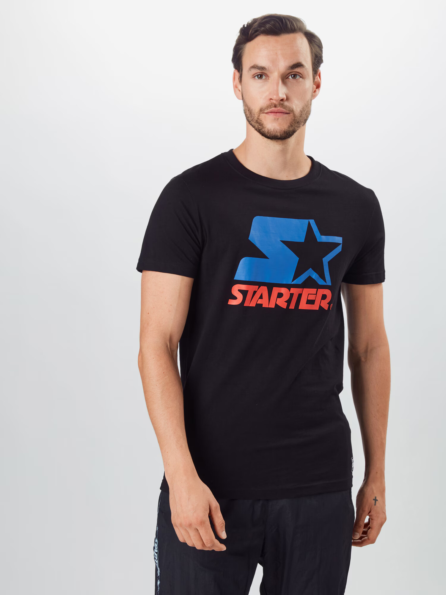 Starter Black Label Tricou azuriu / roșu / negru - Pled.ro