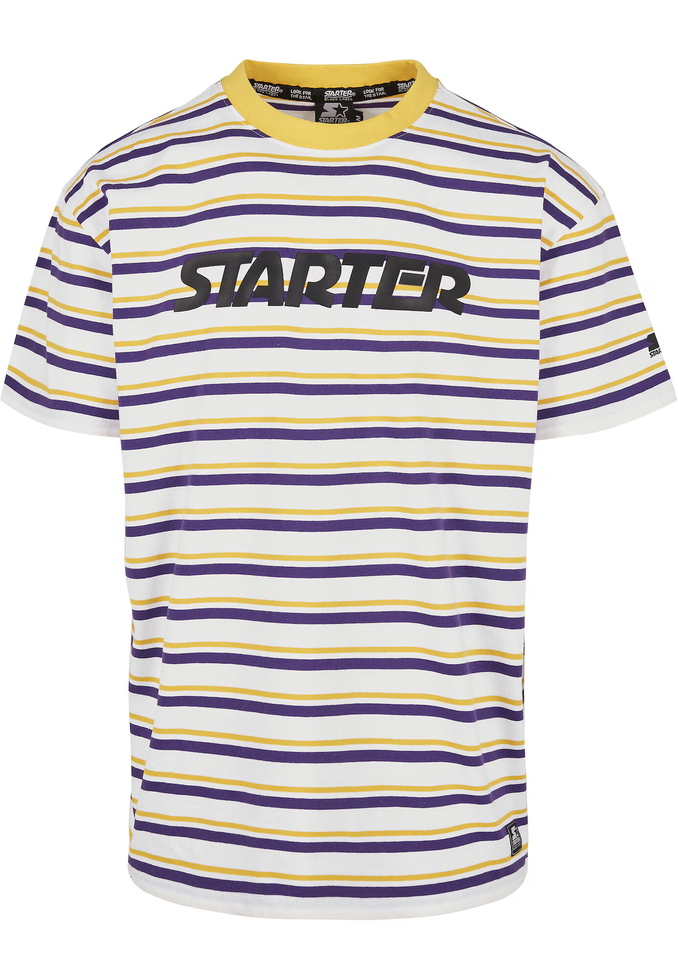 Starter Black Label Tricou galben / mov închis / negru / alb - Pled.ro