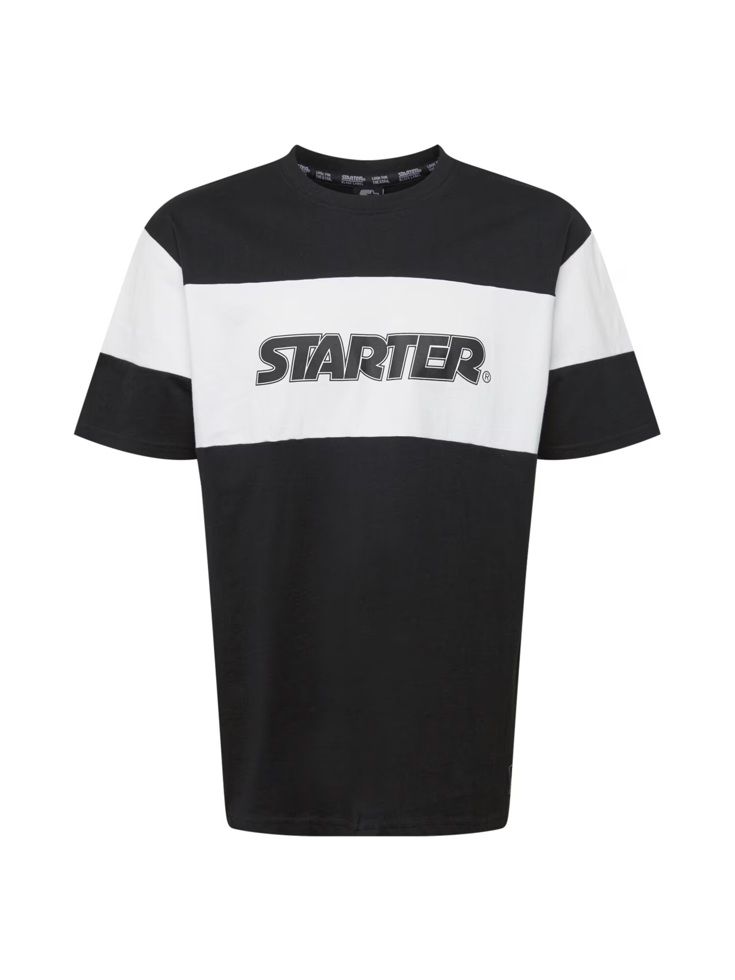 Starter Black Label Tricou negru / alb - Pled.ro