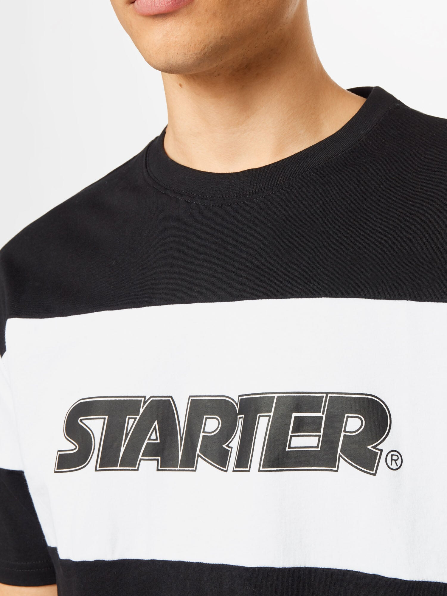 Starter Black Label Tricou negru / alb - Pled.ro