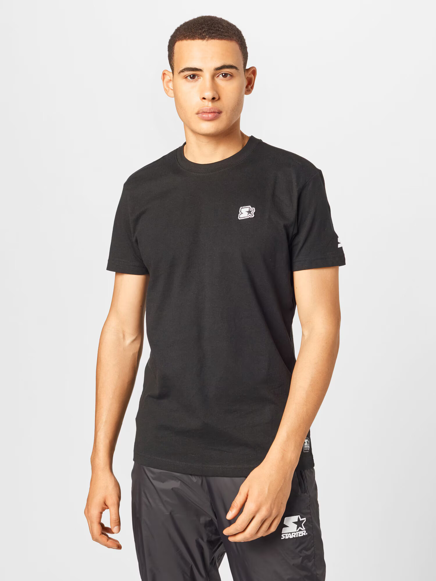 Starter Black Label Tricou 'Essential' negru / alb - Pled.ro