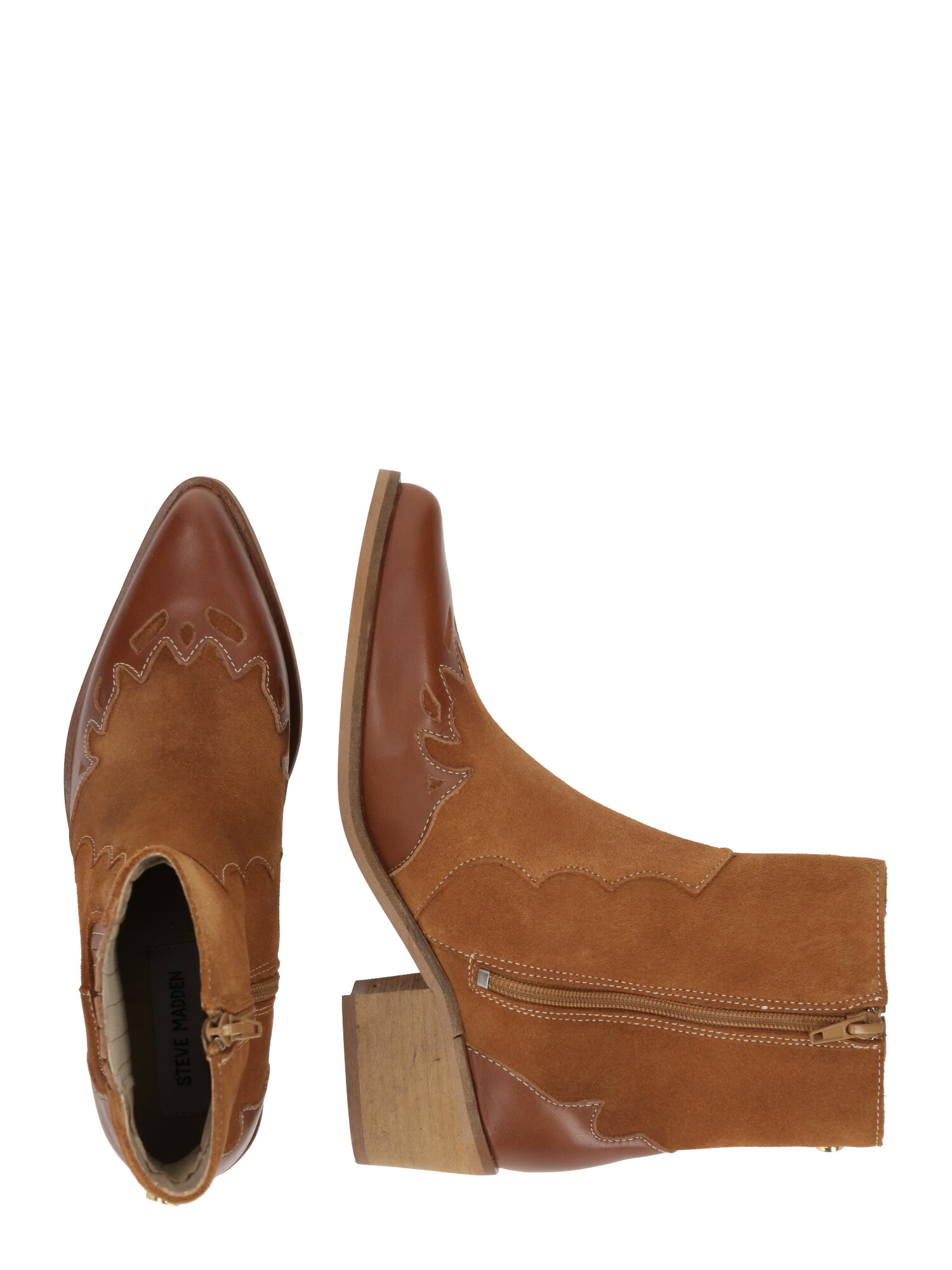 STEVE MADDEN Botine 'SELENA' maro caramel - Pled.ro