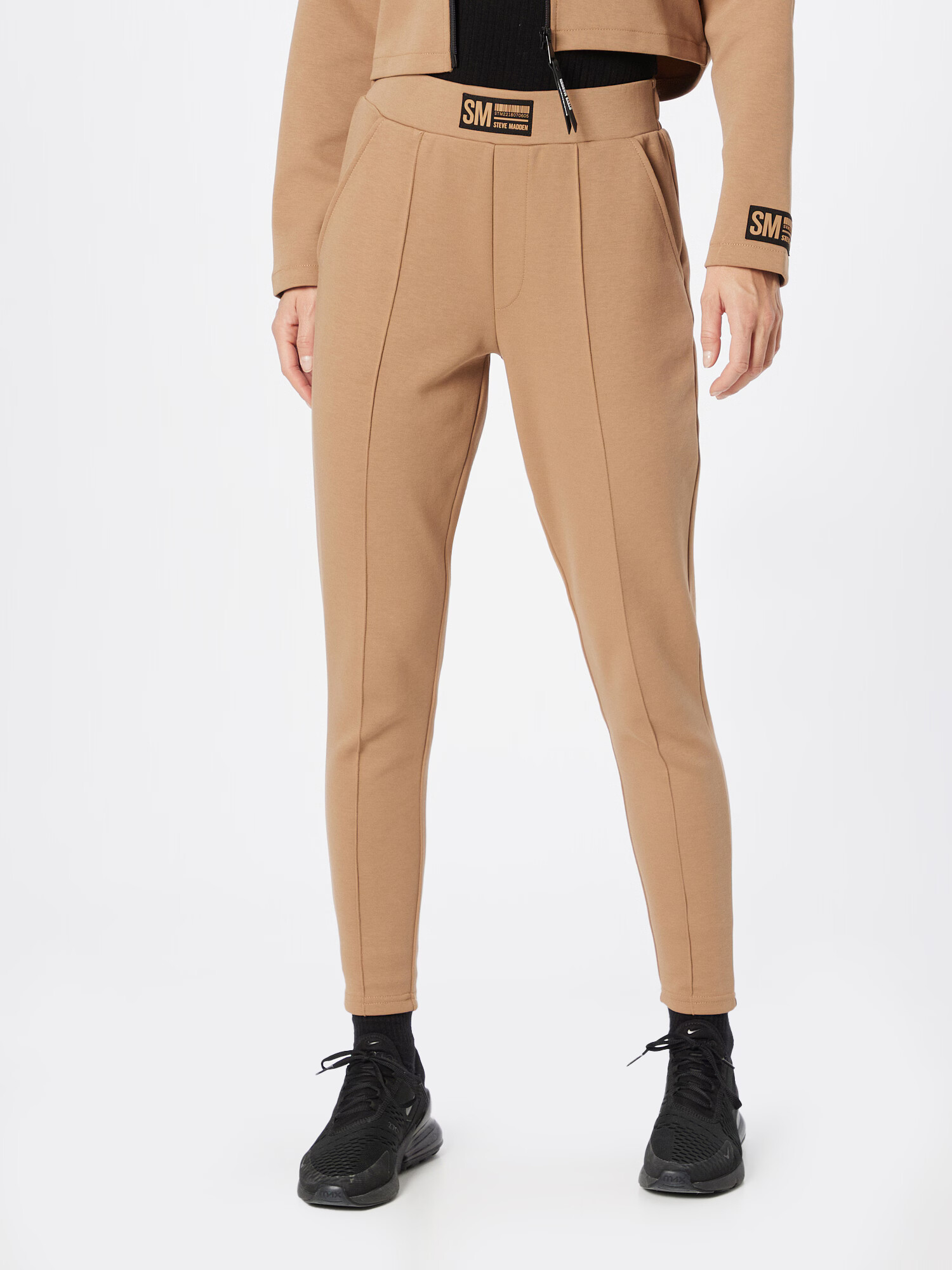 STEVE MADDEN Pantaloni 'ILINES' maro cămilă / negru - Pled.ro