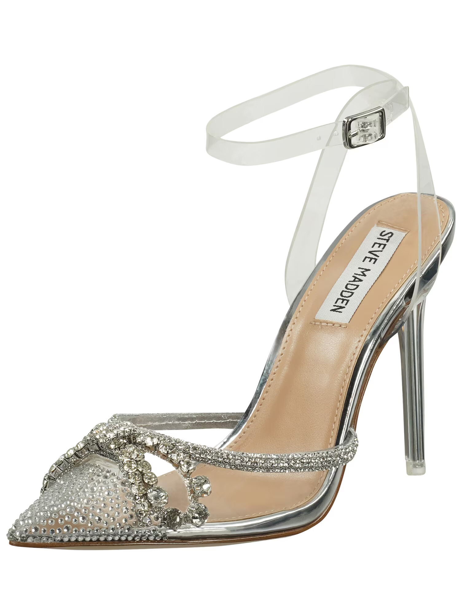 STEVE MADDEN Pumps argintiu / transparent - Pled.ro