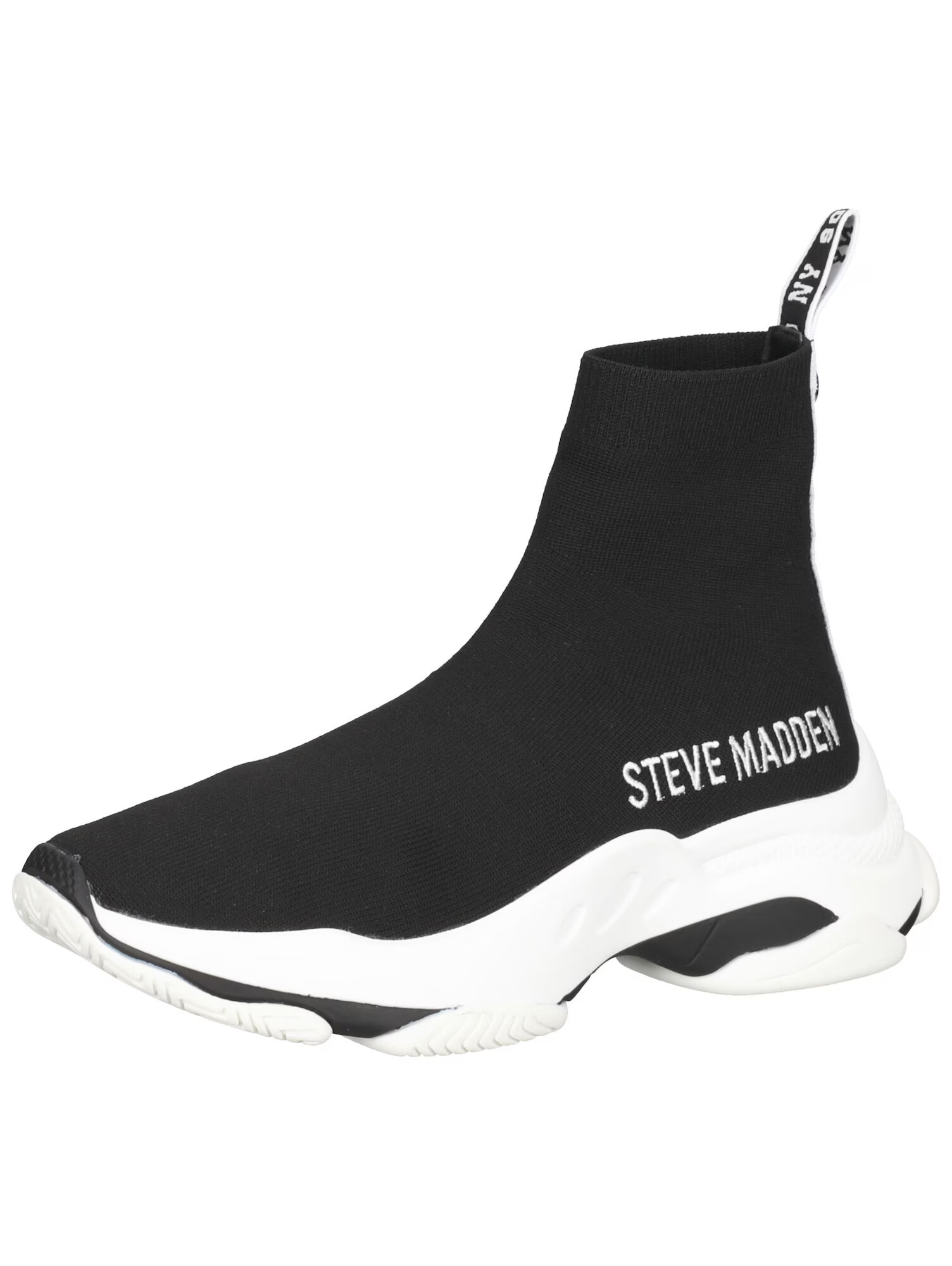 STEVE MADDEN Sneaker înalt negru / alb - Pled.ro